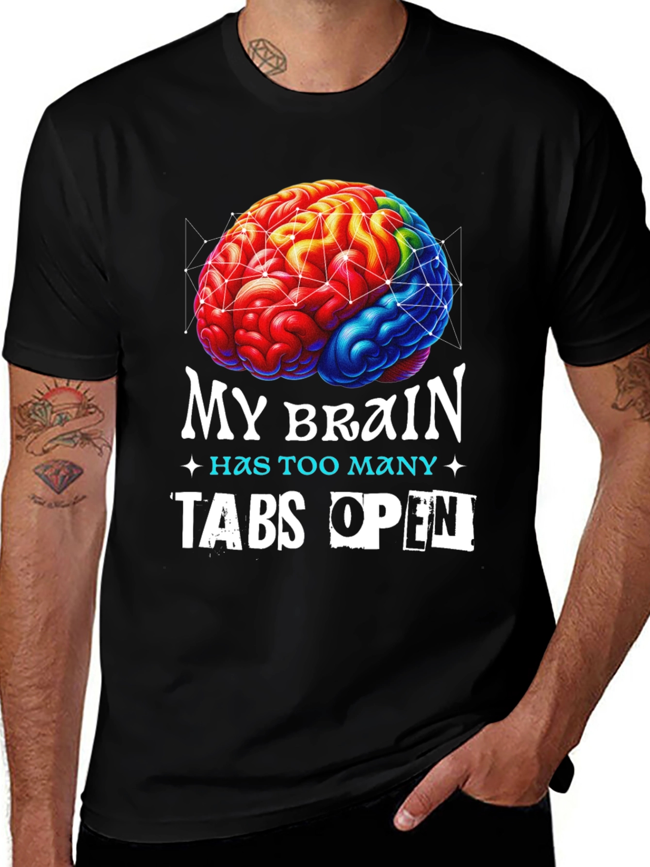 Variant 4 of My Brain Has Too Many Tabs Open T-Shirt