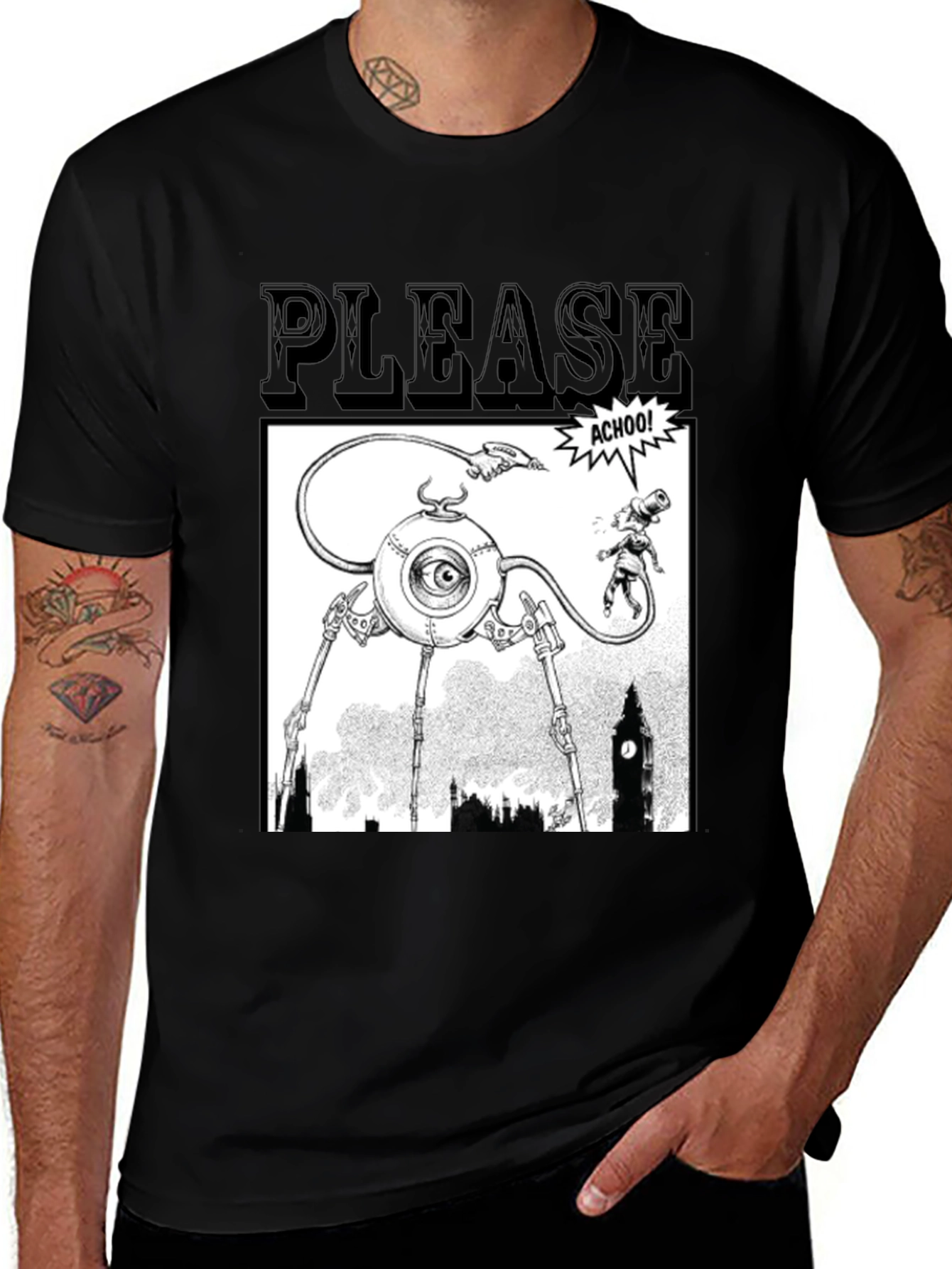 Variant 8 of War of the Worlds Inspired Graphic T-Shirt
