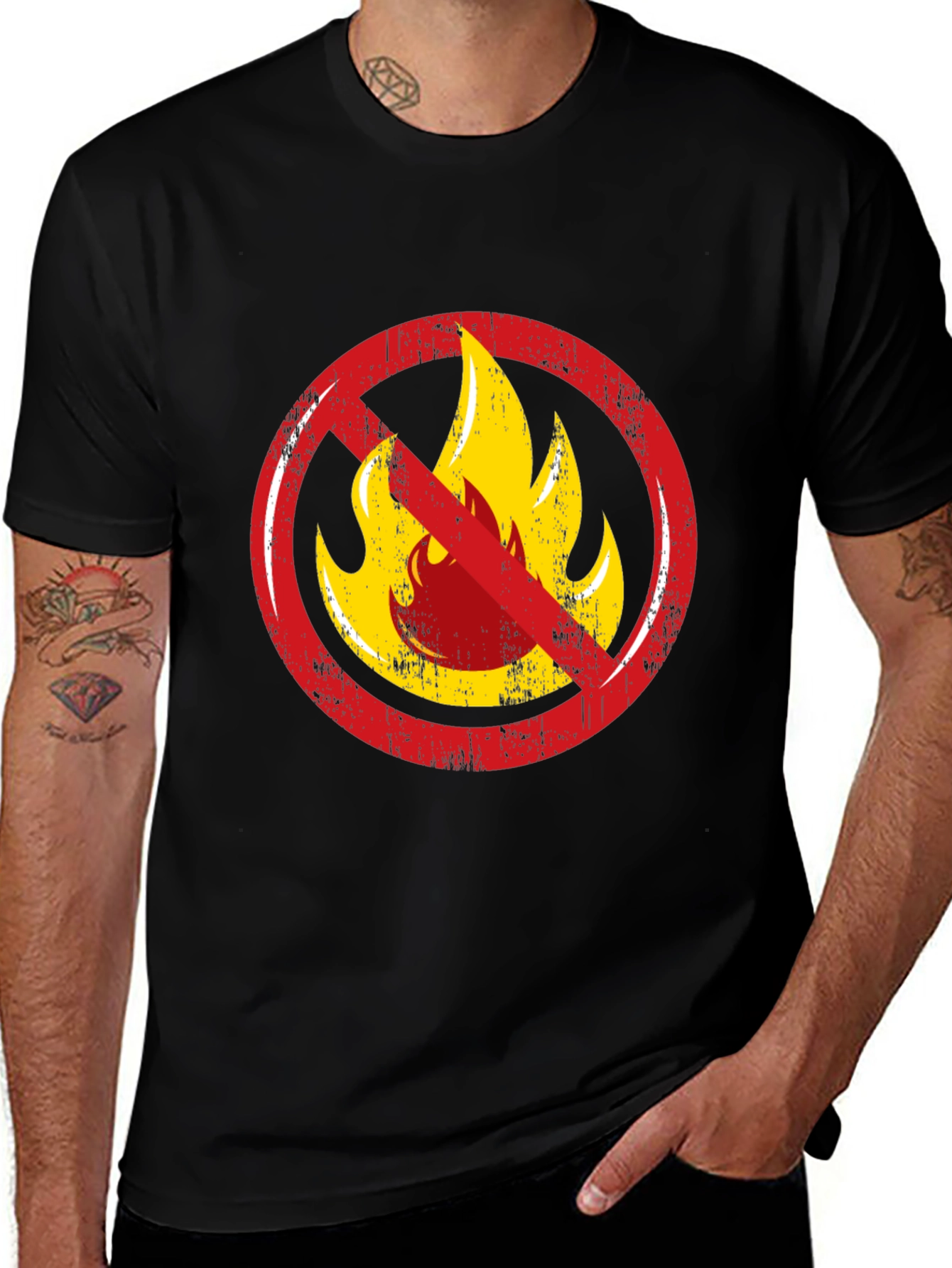 Variant 26 of No Fire Graphic Print T-Shirt