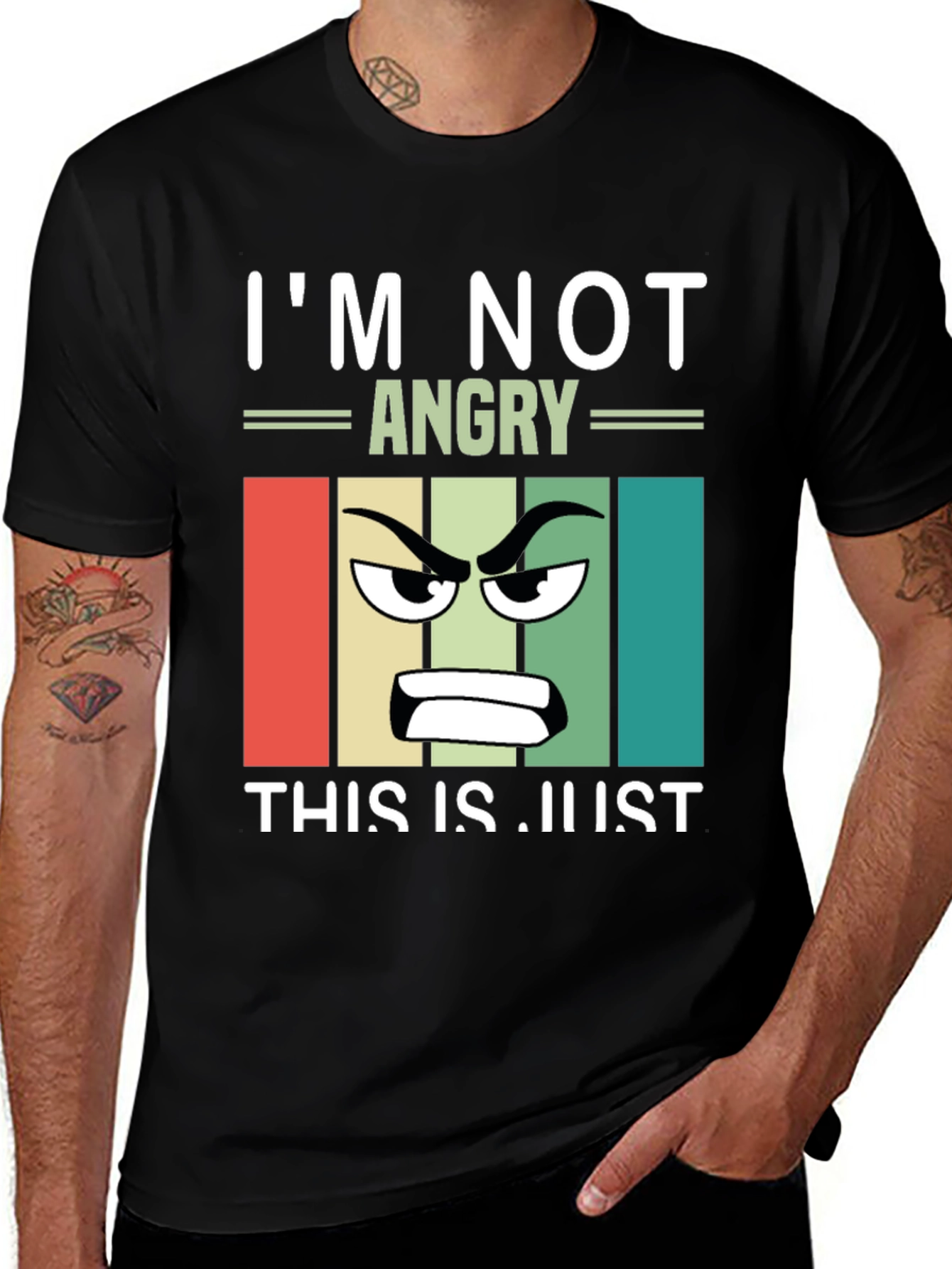 I'm Not Angry T-Shirt - Funny Graphic Tee