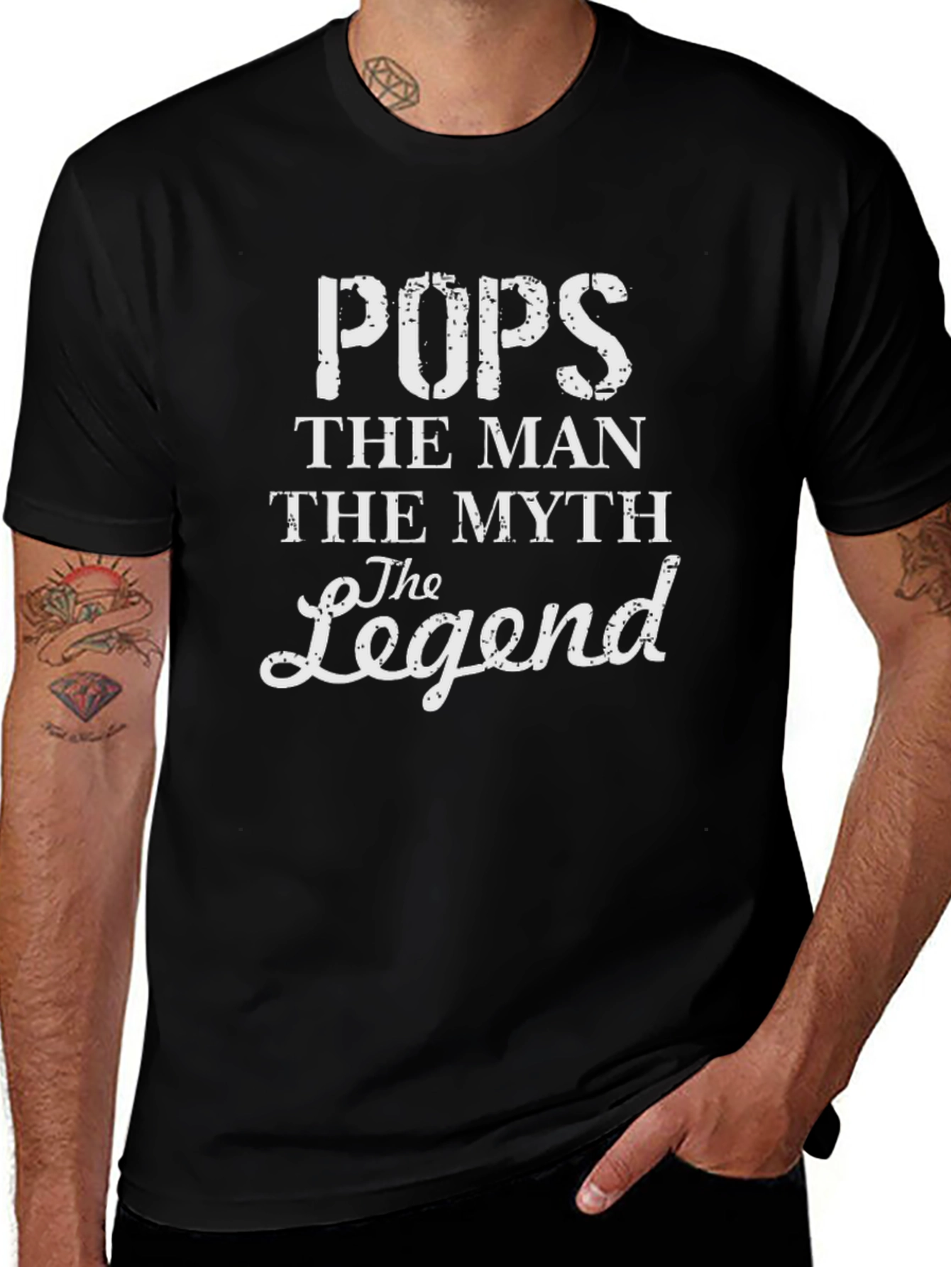 Pops The Man The Myth The Legend Graphic T-Shirt