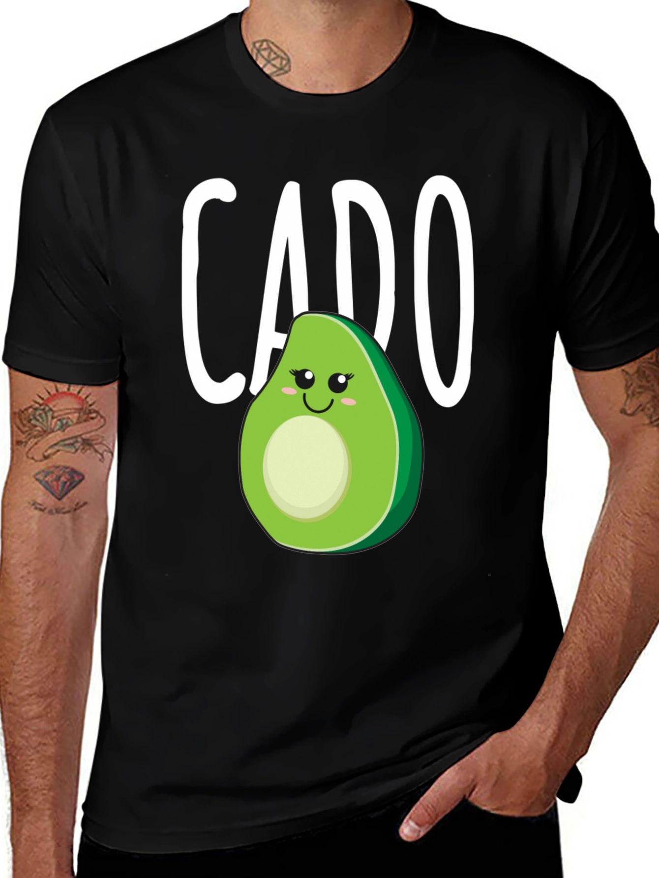 Variant 17 of Cado Avocado Graphic Tee - Funny Fruit Shirt