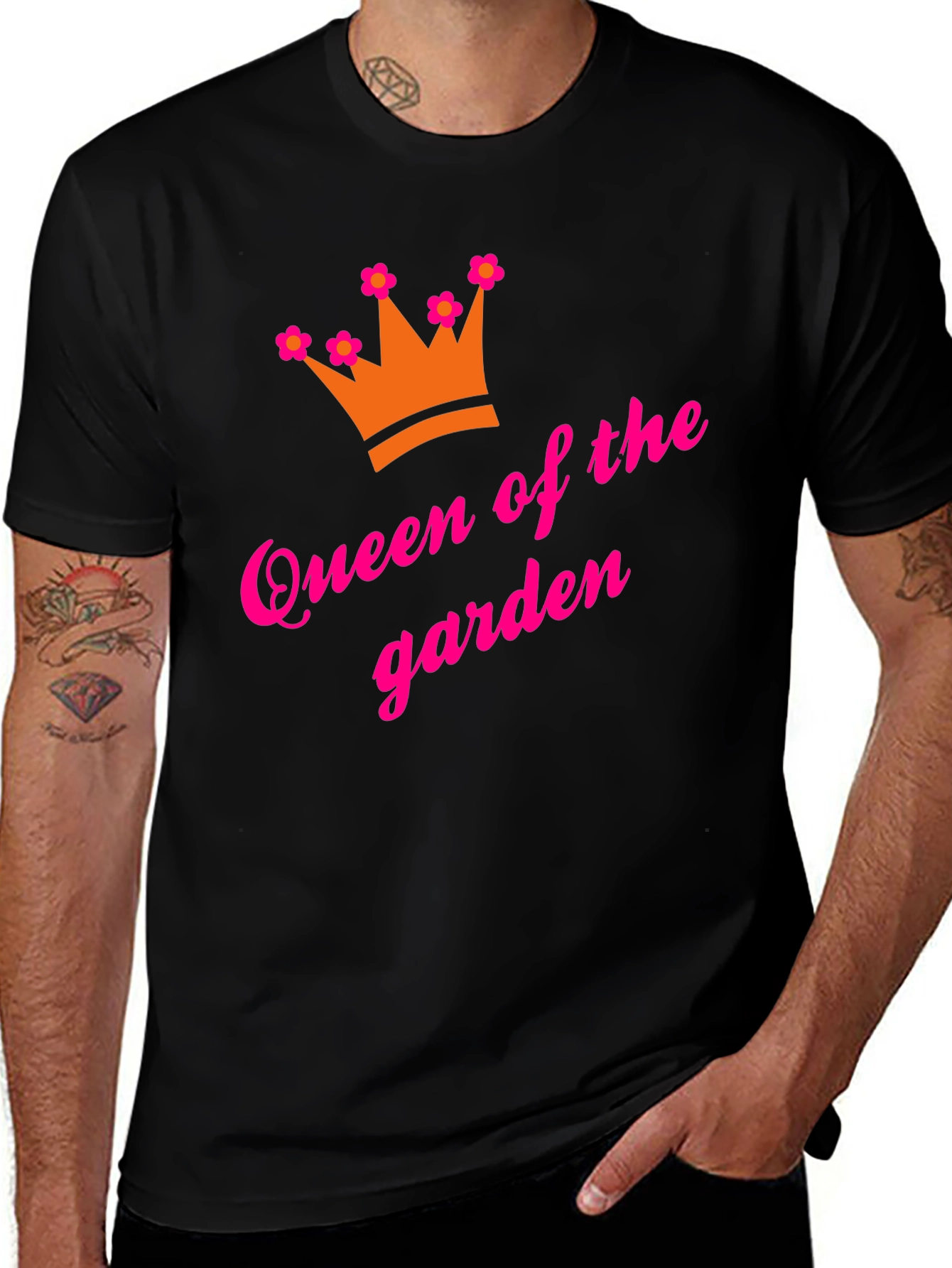 Variant 20 of Queen of the Garden Graphic Tee - Black