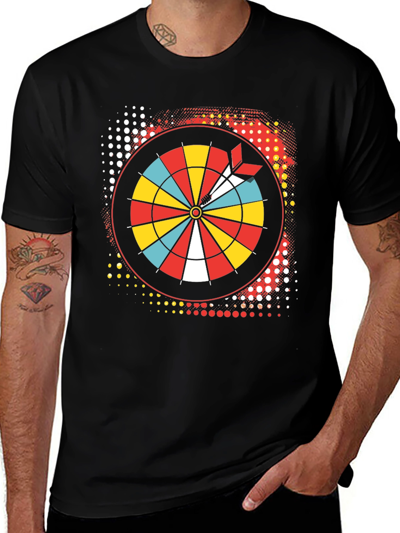Variant 12 of Dartboard Graphic Tee - Aim for Style!