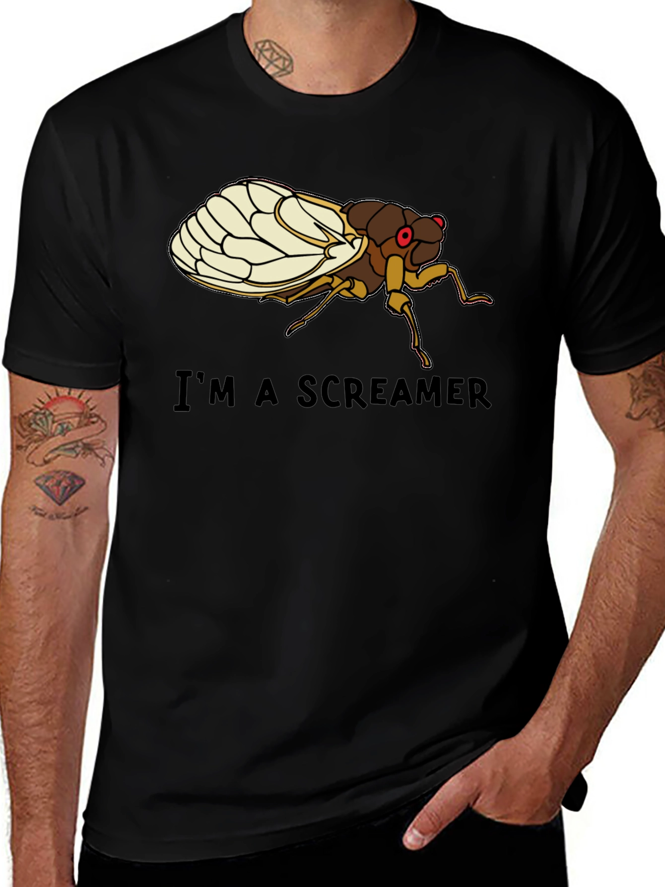 Variant 9 of I'm a Screamer Cicada T-Shirt