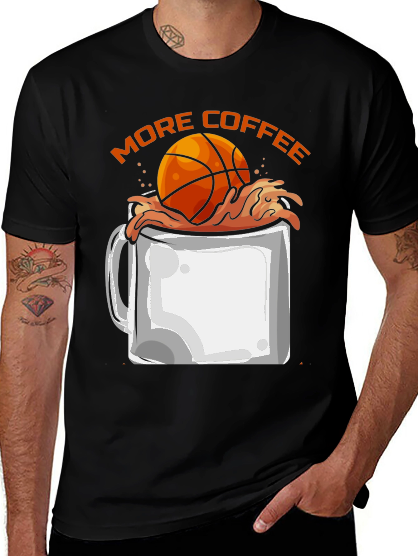 Variant 28 of Basketball Coffee T-Shirt
