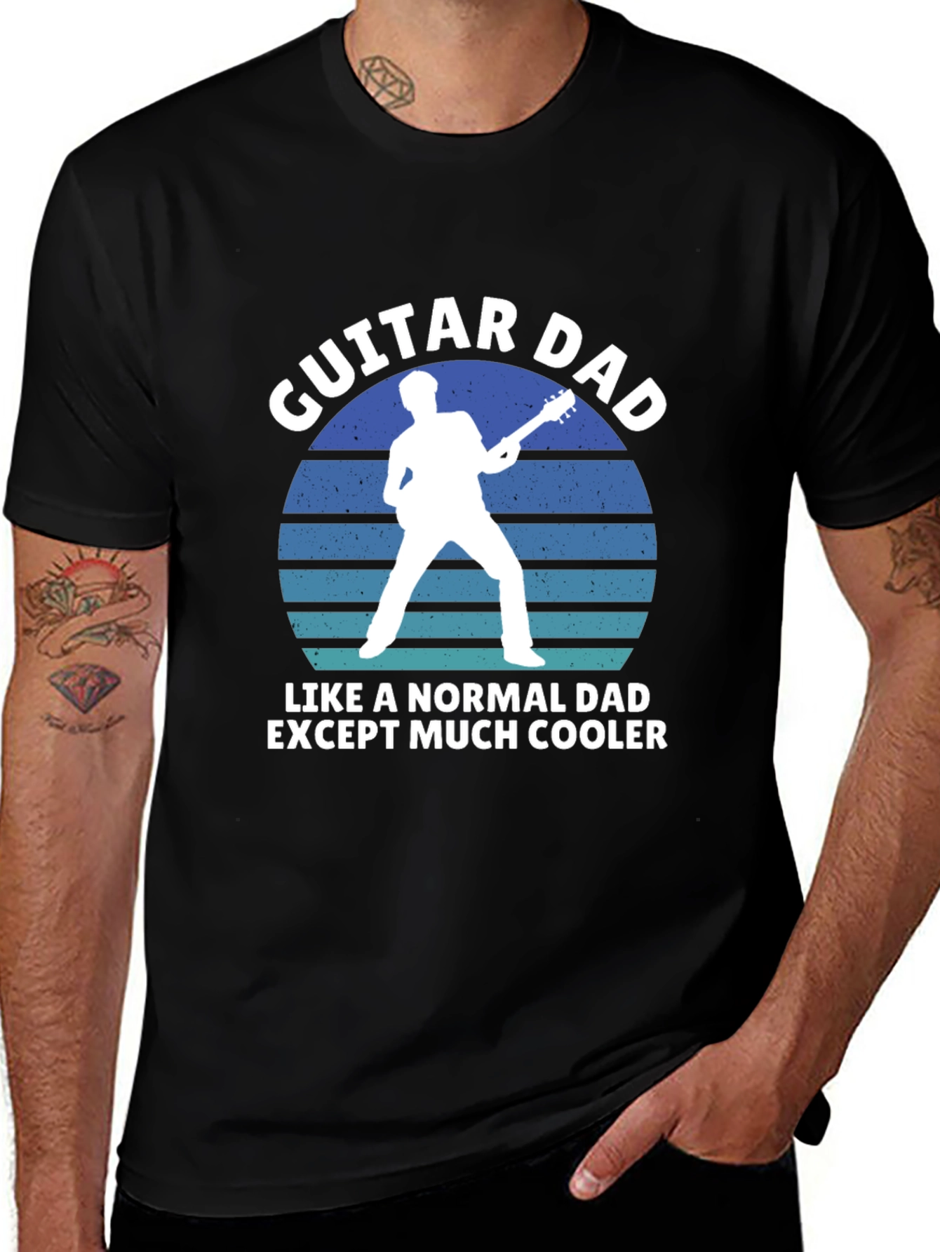 Guitar Dad T-Shirt - Cool Dad Tee