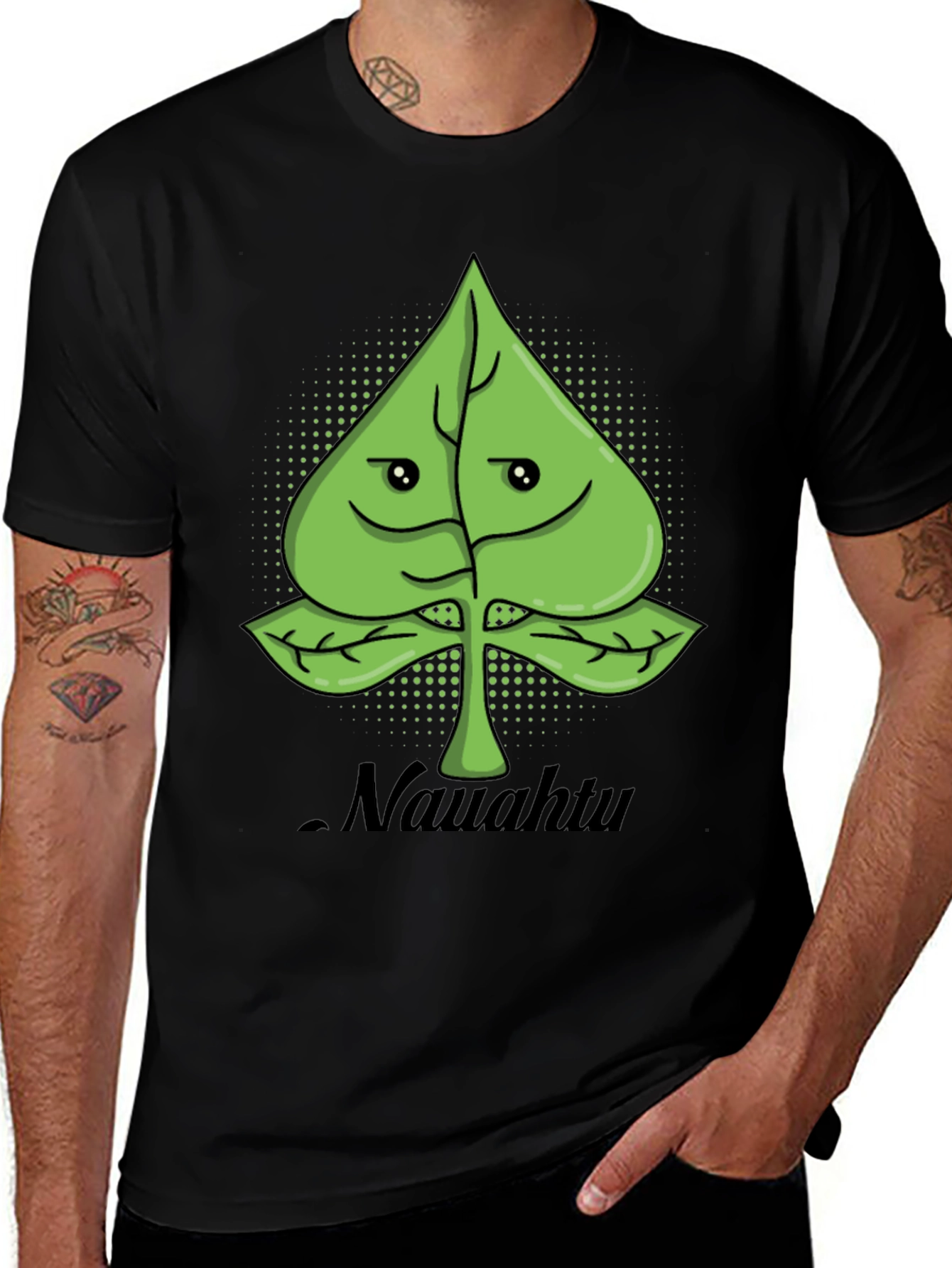 Variant 11 of Nawahtu Leaf Spade T-Shirt - Unique Graphic Tee