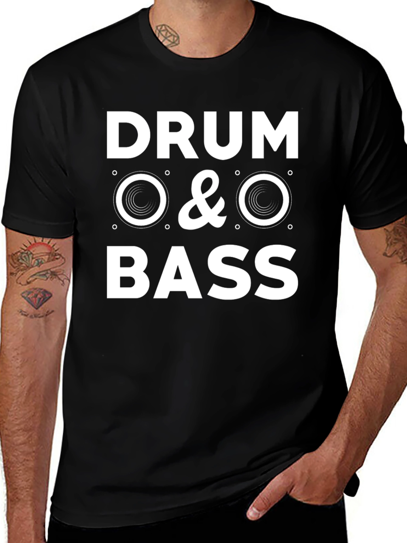 Variant 5 of Drum & Bass Graphic T-Shirt - Music Lover Tee