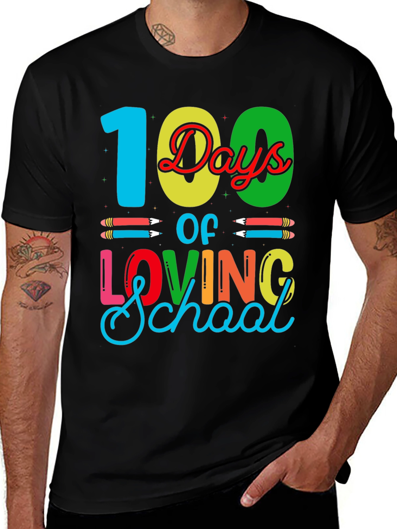 Variant 3 of 100 Days of Loving School Graphic Tee