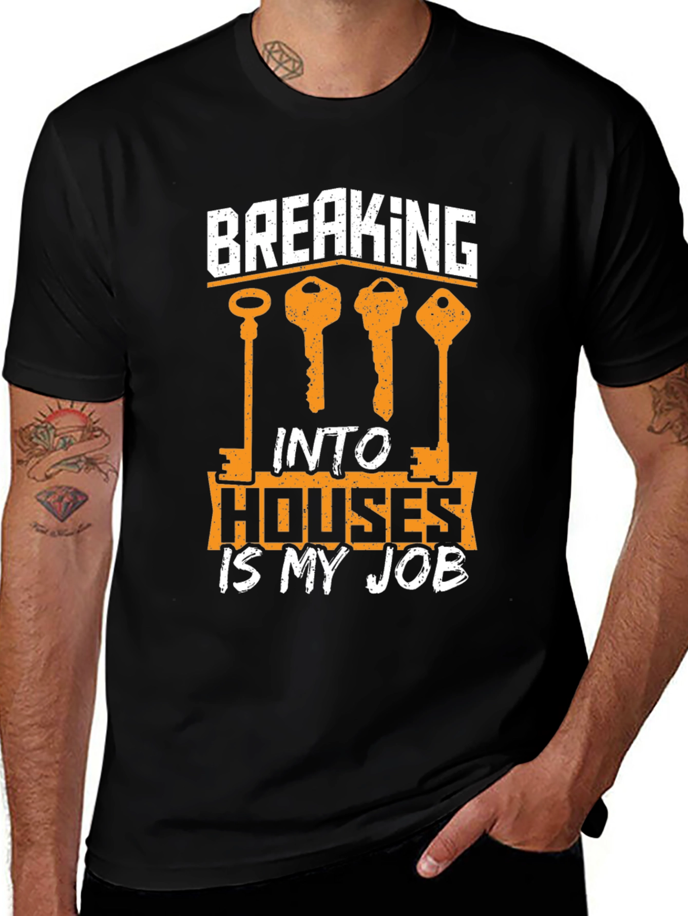 Variant 3 of Breaking Into Houses Is My Job Graphic Tee