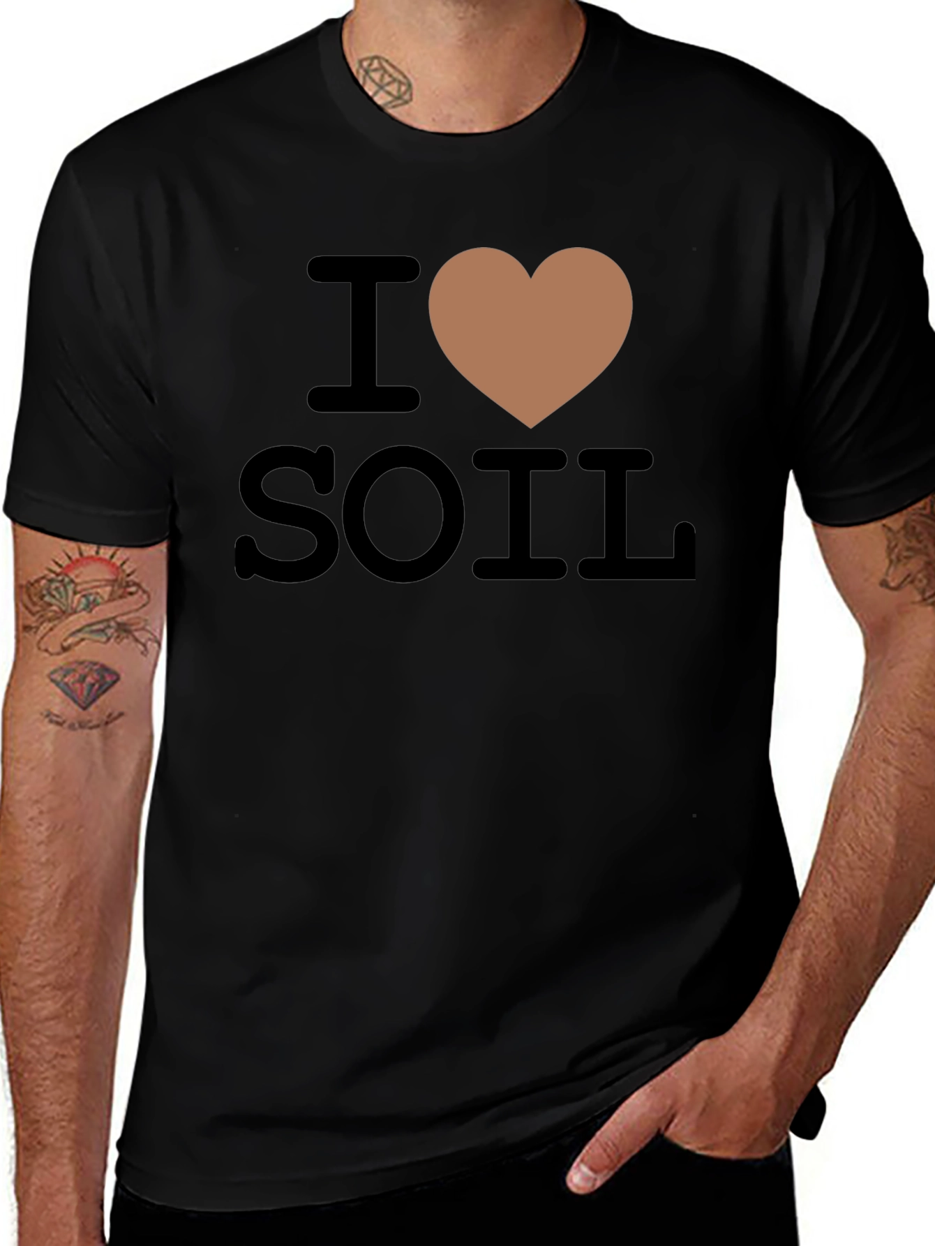I Heart Soil Funny Gardening T-Shirt