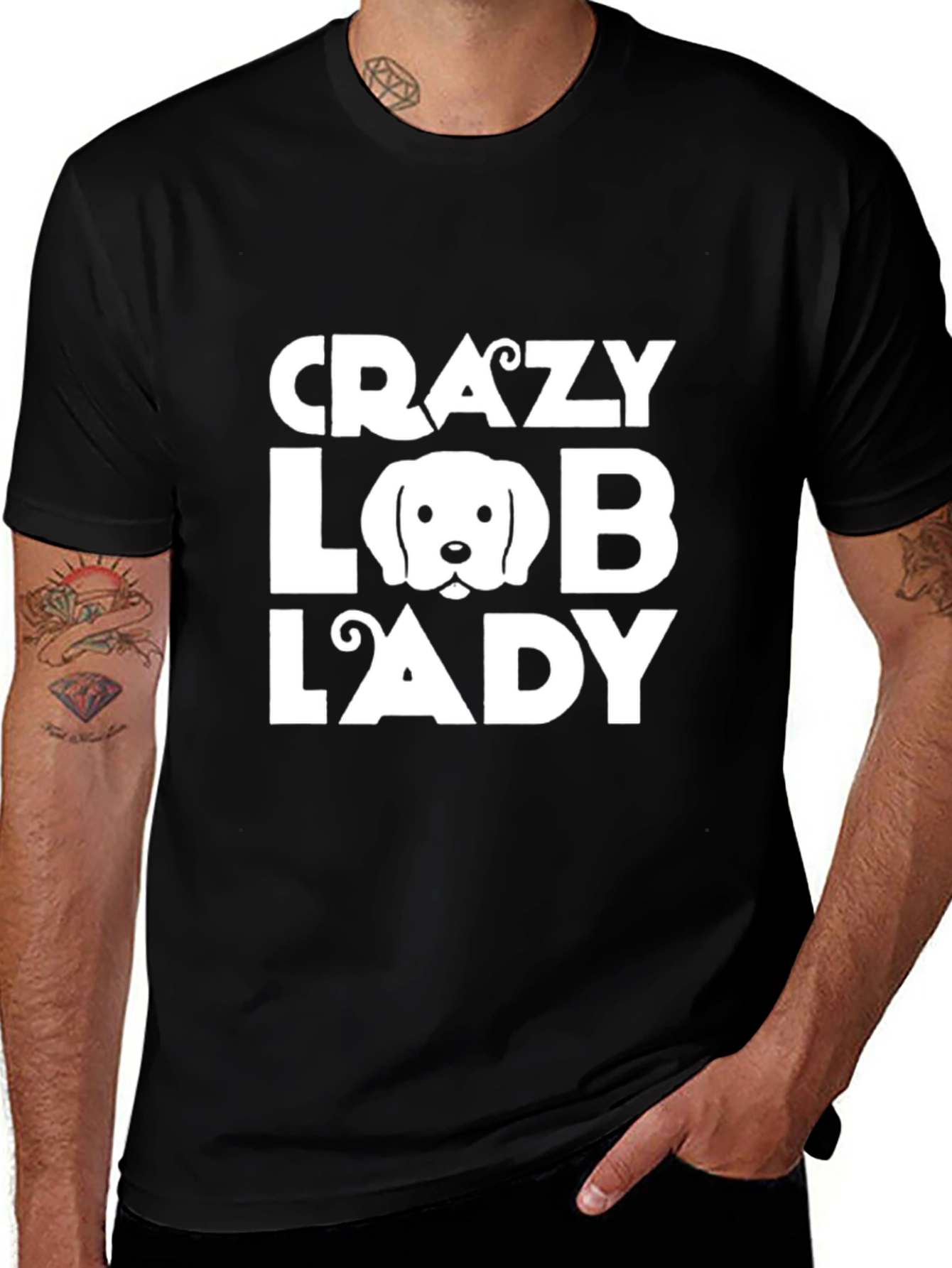 Variant 8 of Crazy Dog Lady Graphic T-Shirt