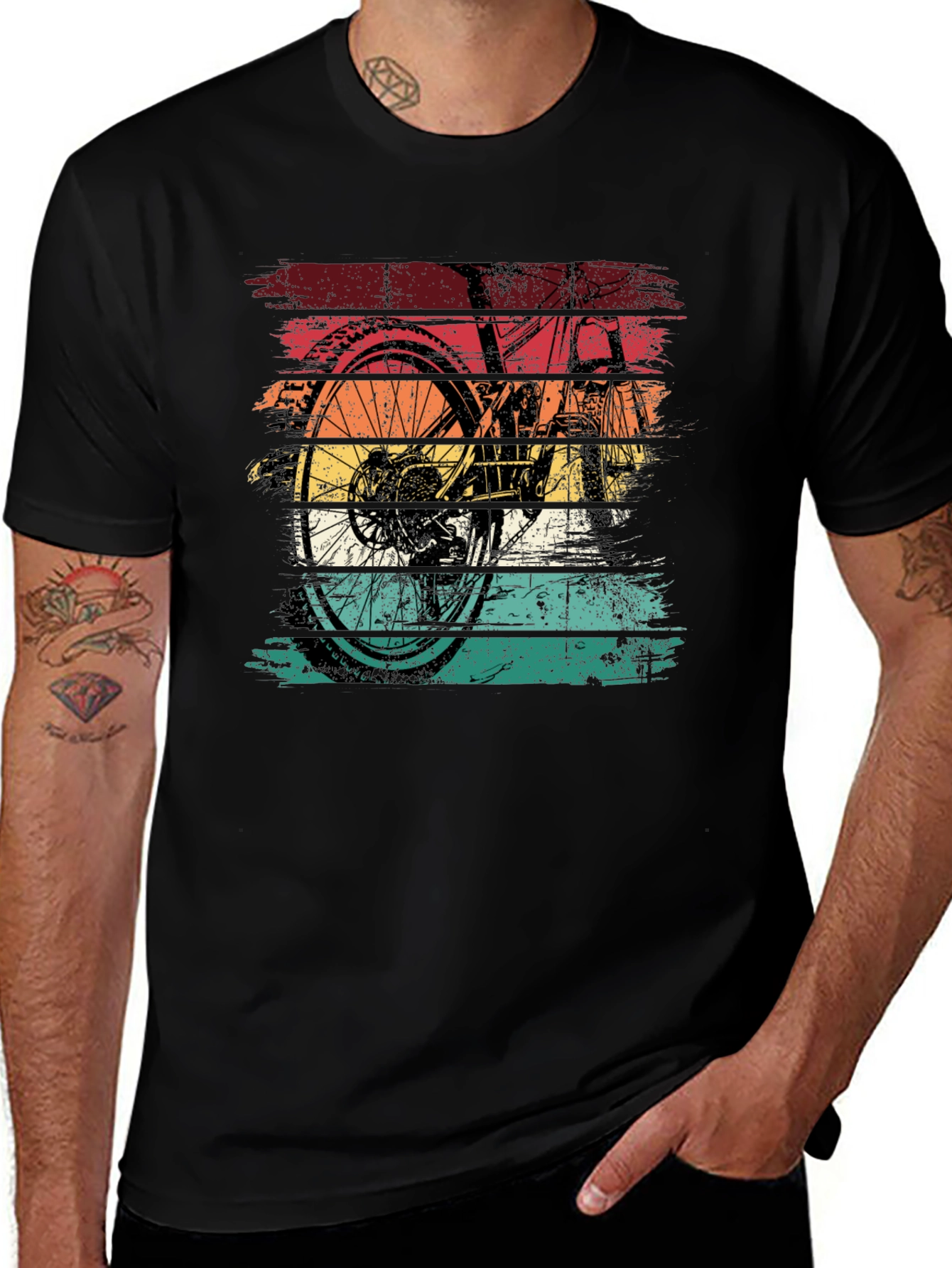 Variant 20 of Retro Bike Graphic Tee - Vintage Style Bicycle Shirt
