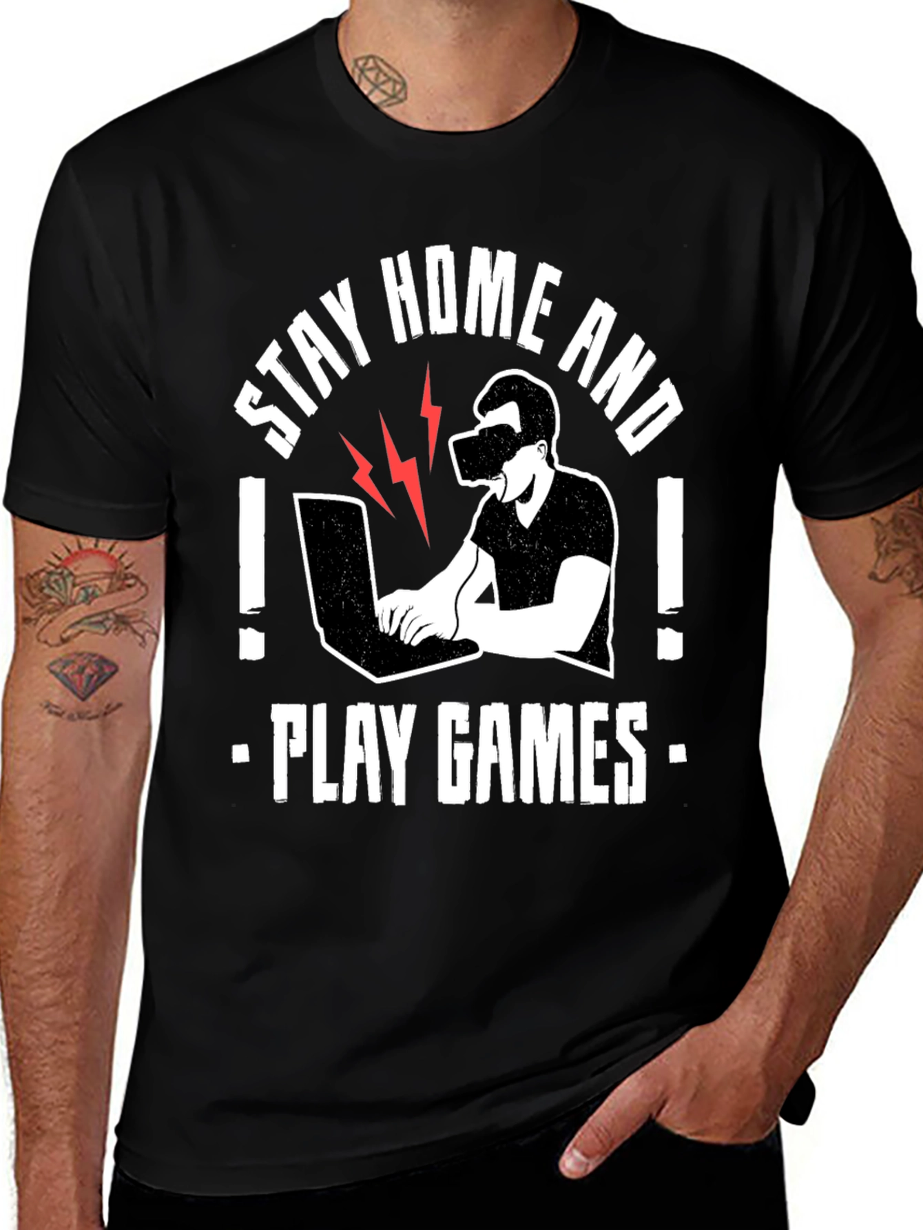 Stay Home and Play Games T-Shirt