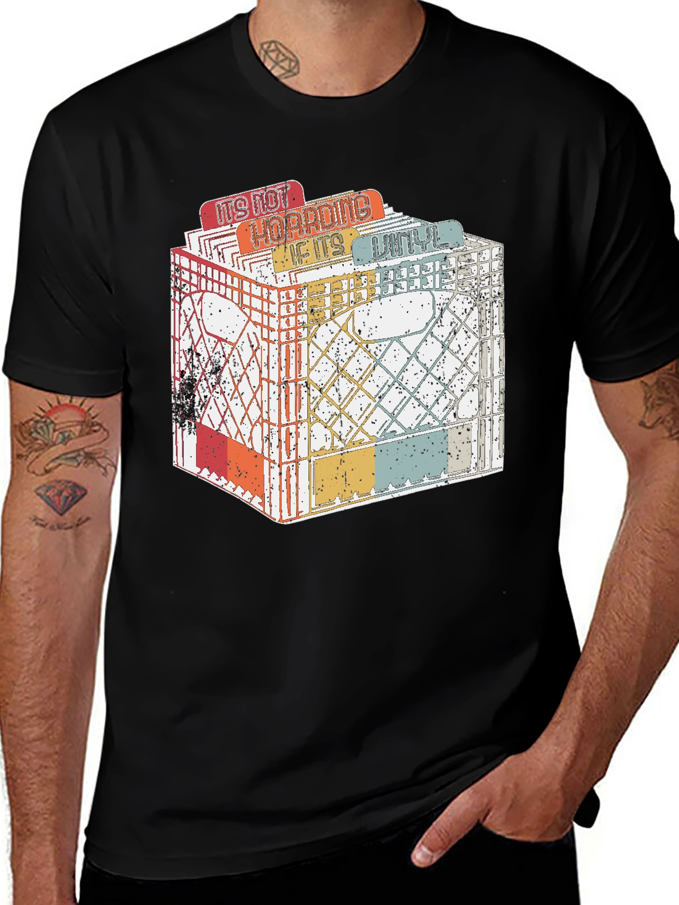 Variant 14 of Vintage Vinyl Record Collector T-Shirt