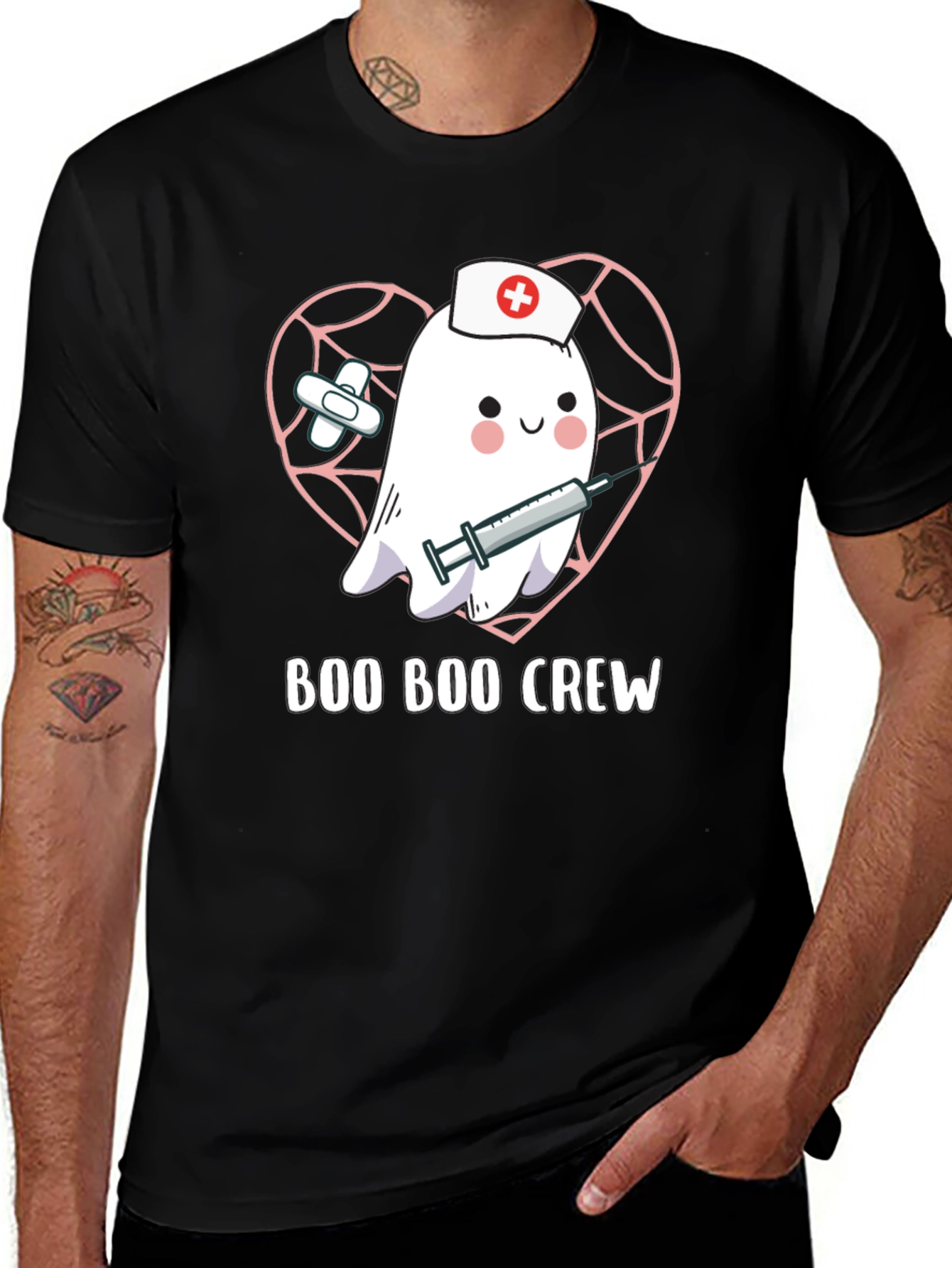 Variant 17 of Boo Boo Crew Ghost Nurse T-Shirt
