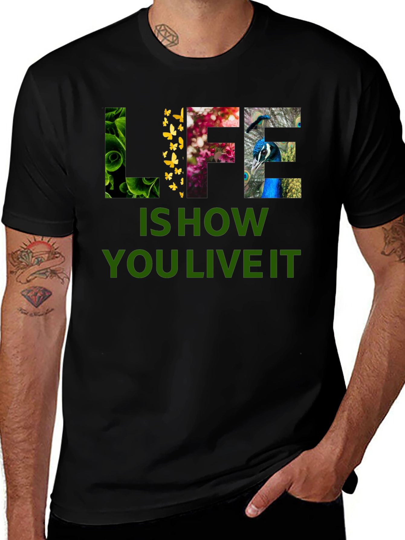 Variant 26 of Life is How You Live It Graphic T-Shirt
