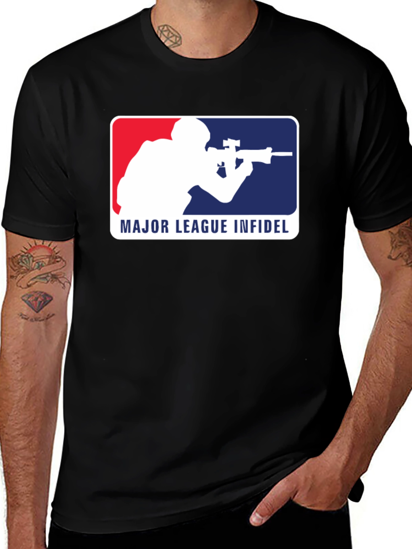 Variant 22 of Major League Infidel T-Shirt - Tactical Tee