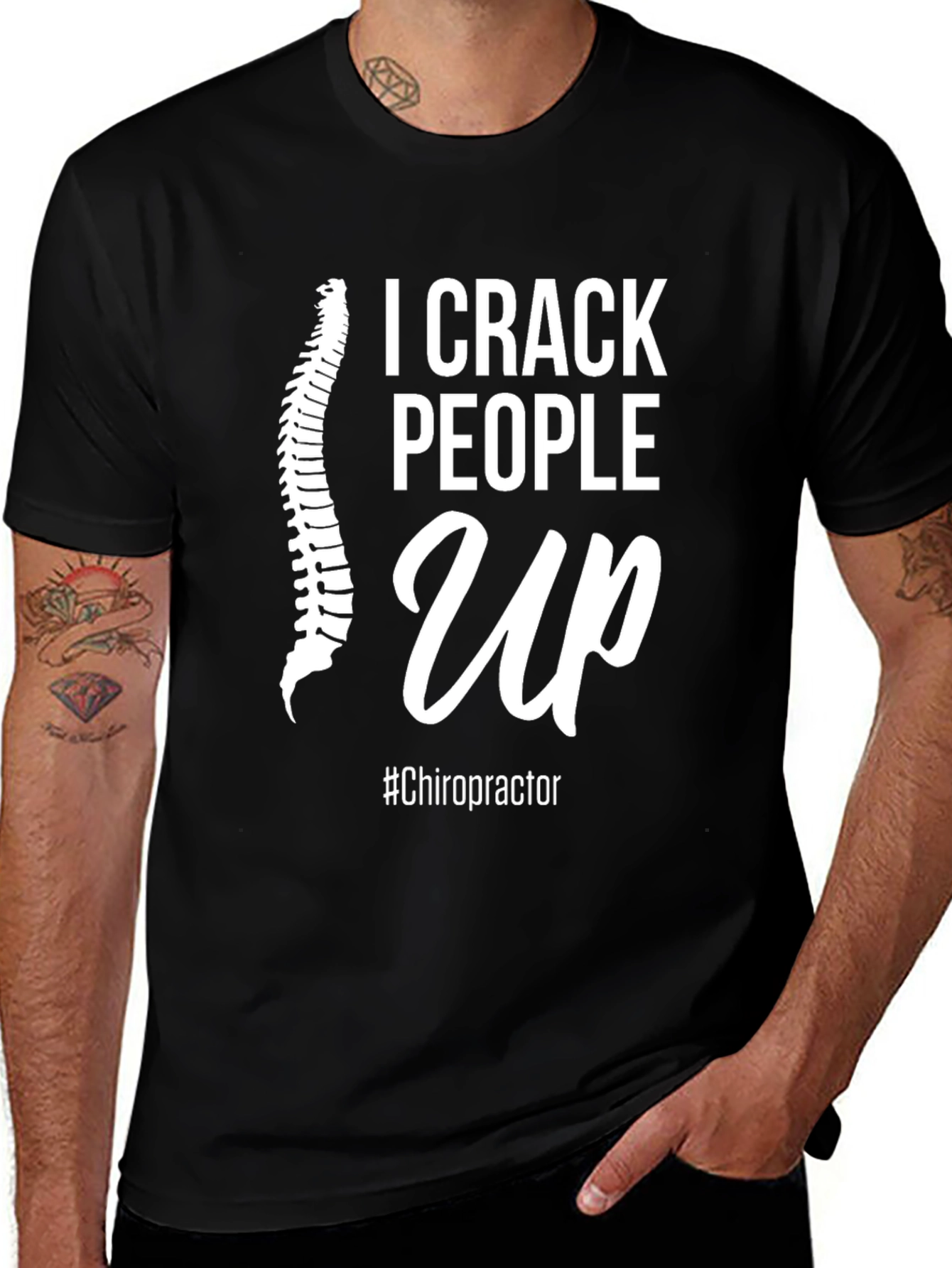 Variant 28 of I Crack People Up Chiropractor T-Shirt