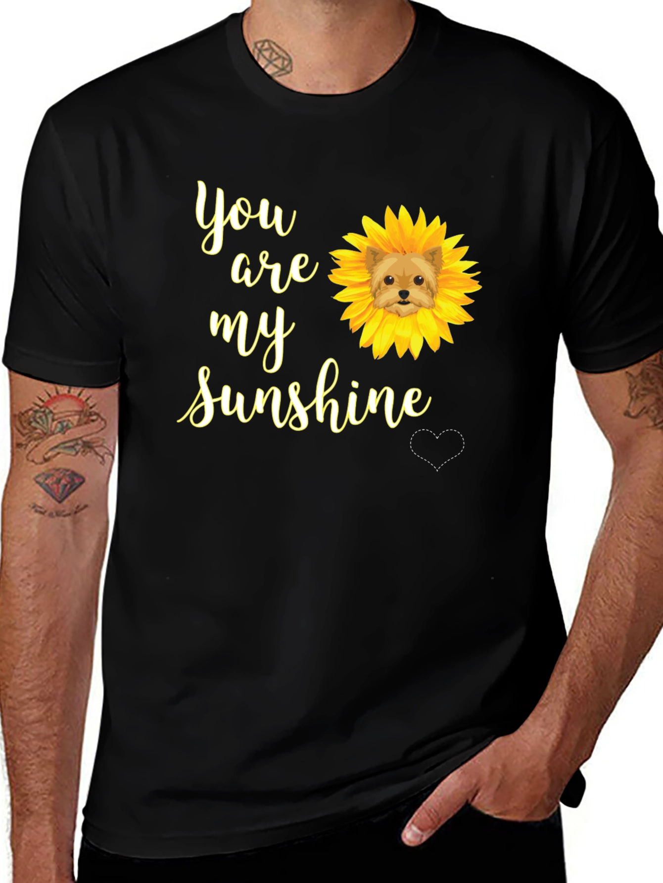 Variant 23 of You Are My Sunshine Dog Sunflower T-Shirt