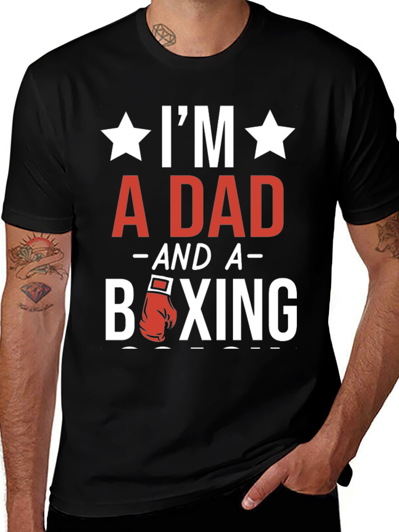 Variant 25 of I'm a Dad and a Boxing T-Shirt