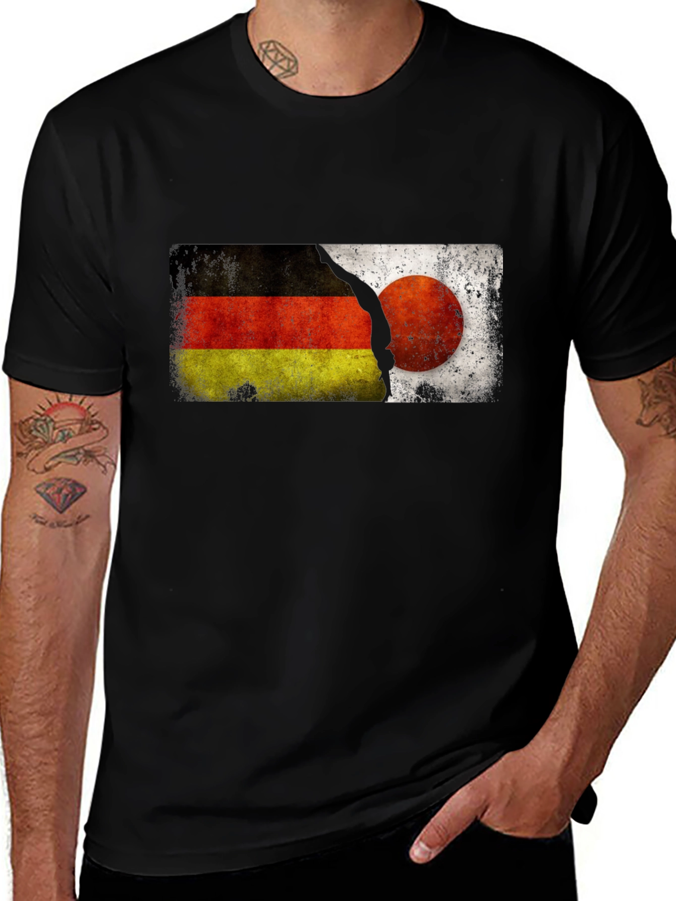 Germany Japan Flag T-Shirt