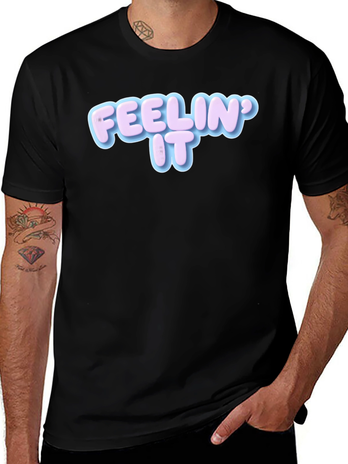 Variant 4 of Feelin' It Graphic Tee - Comfy Crewneck
