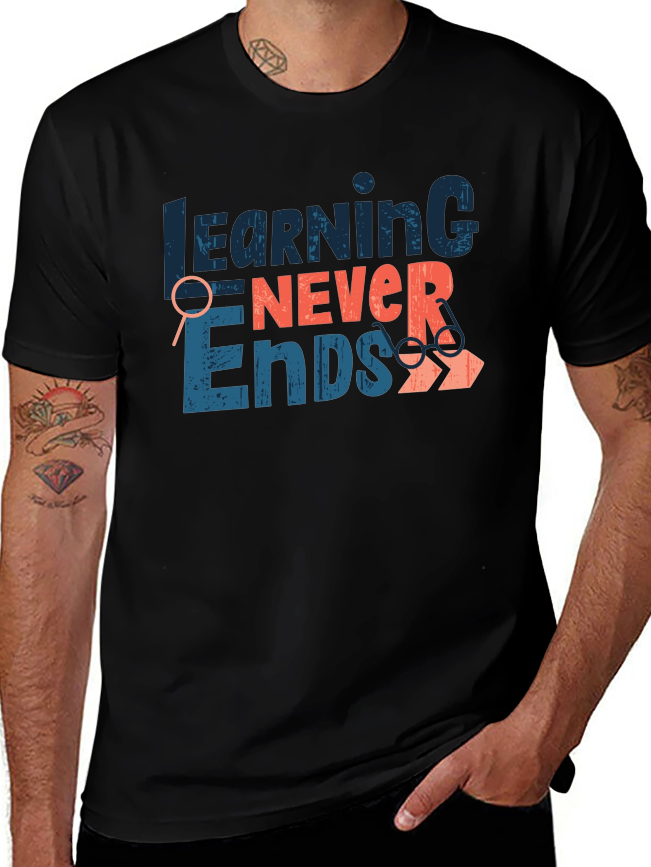 Variant 29 of Learning Never Ends Graphic Tee