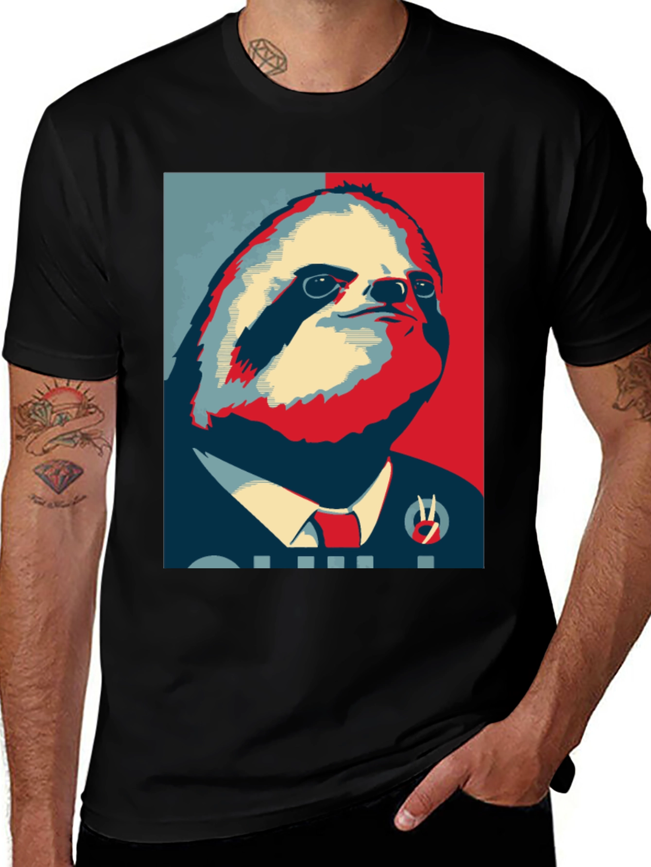 Variant 3 of Sloth Hope T-Shirt - Funny Political Animal Tee