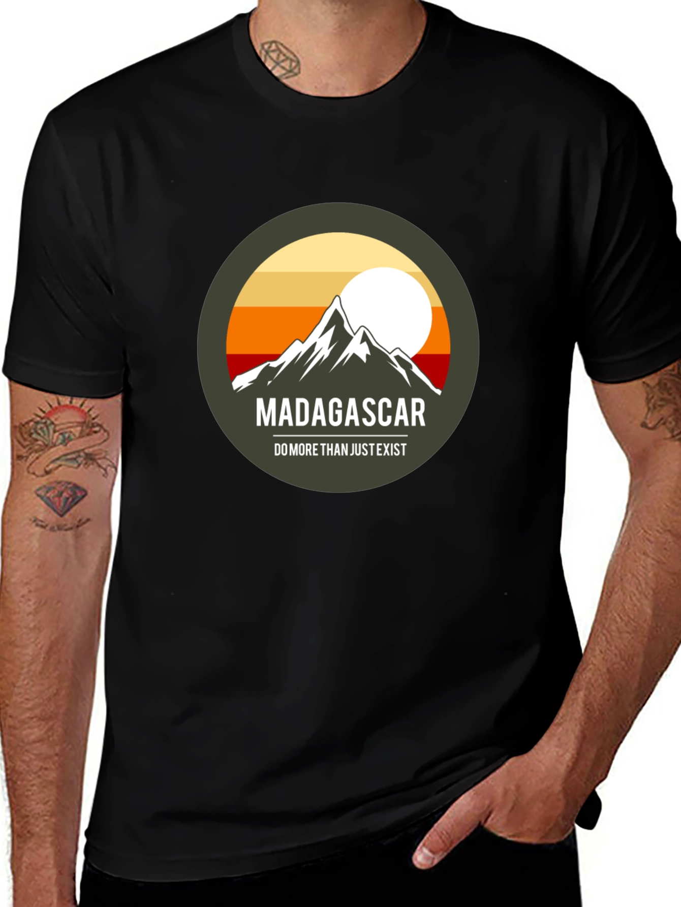 Madagascar Mountain Adventure T-Shirt - Unisex Black Tee