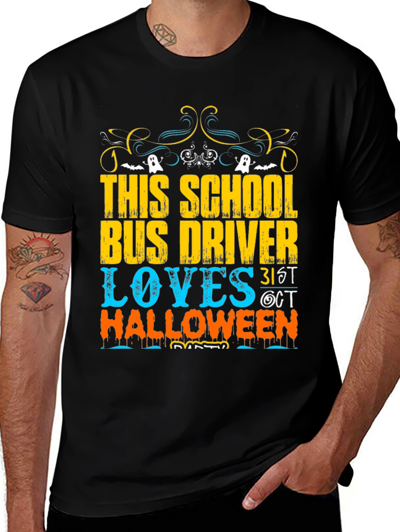 School Bus Driver Halloween T-Shirt