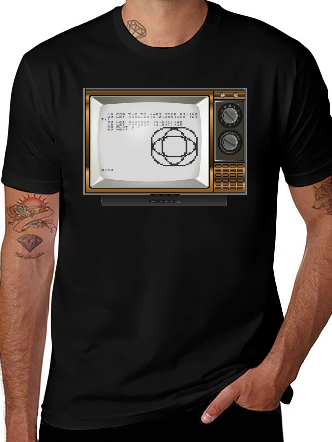 Retro Computer Art T-Shirt - Classic Design