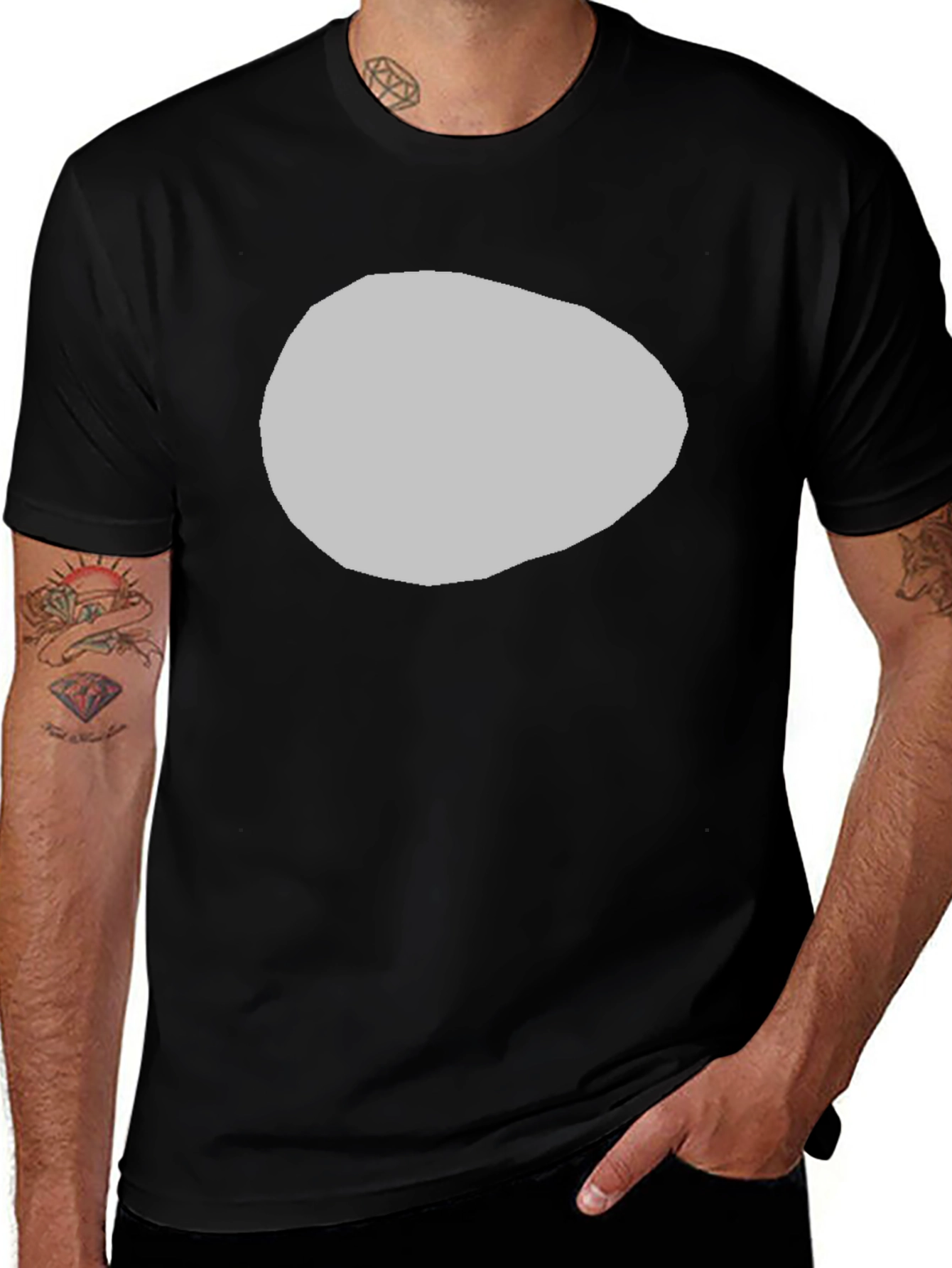 Variant 14 of Black T-Shirt with Unique Graphic