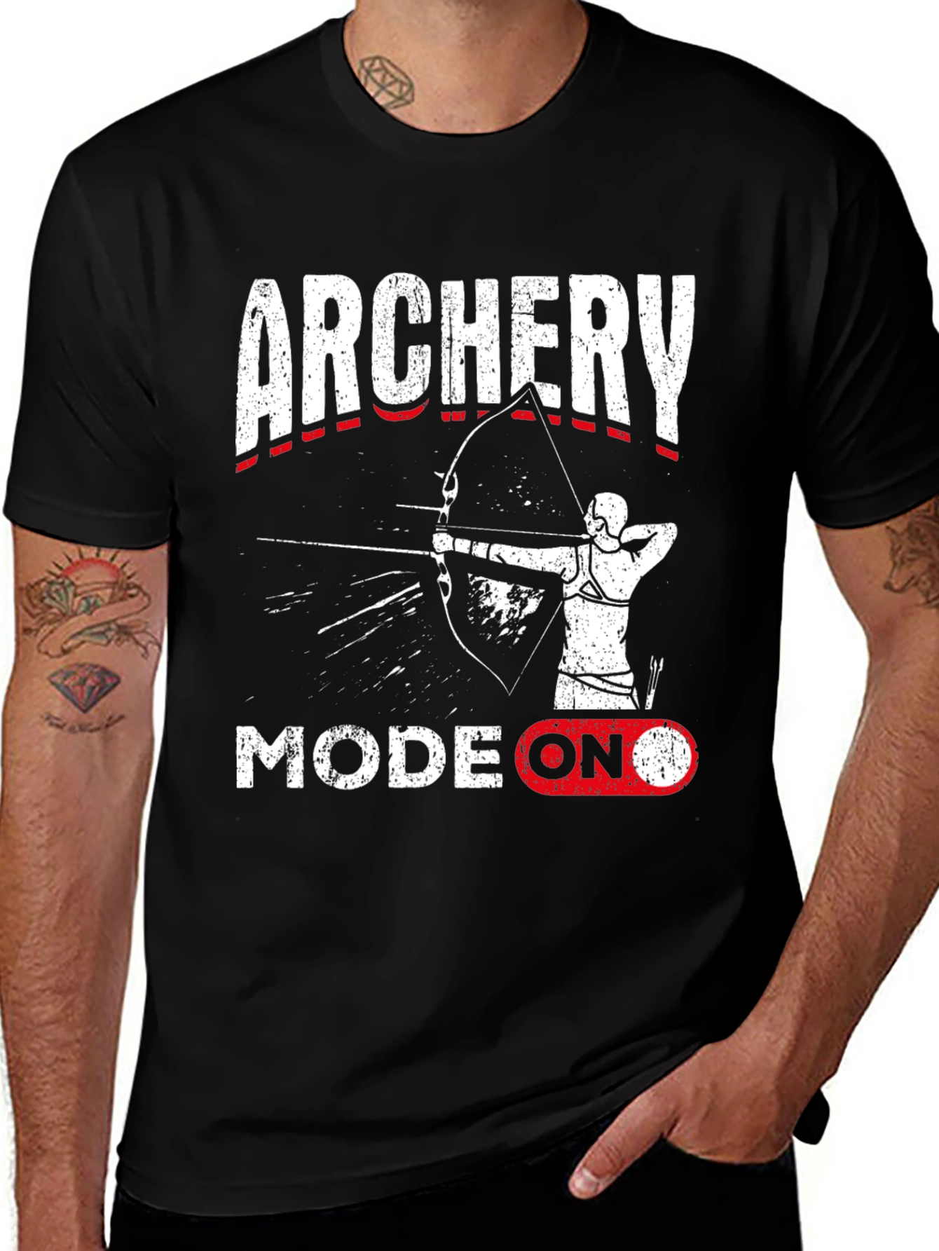 Variant 24 of Archery Mode On T-Shirt: Target Practice Tee