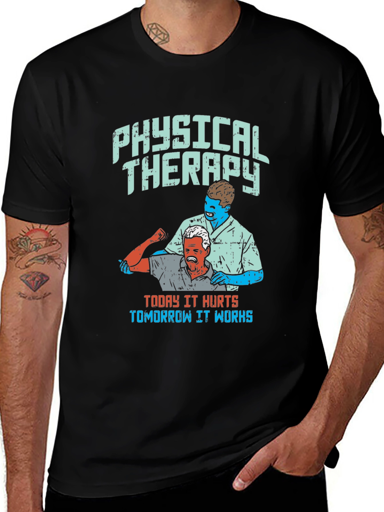 Variant 30 of Physical Therapy Funny Graphic T-Shirt