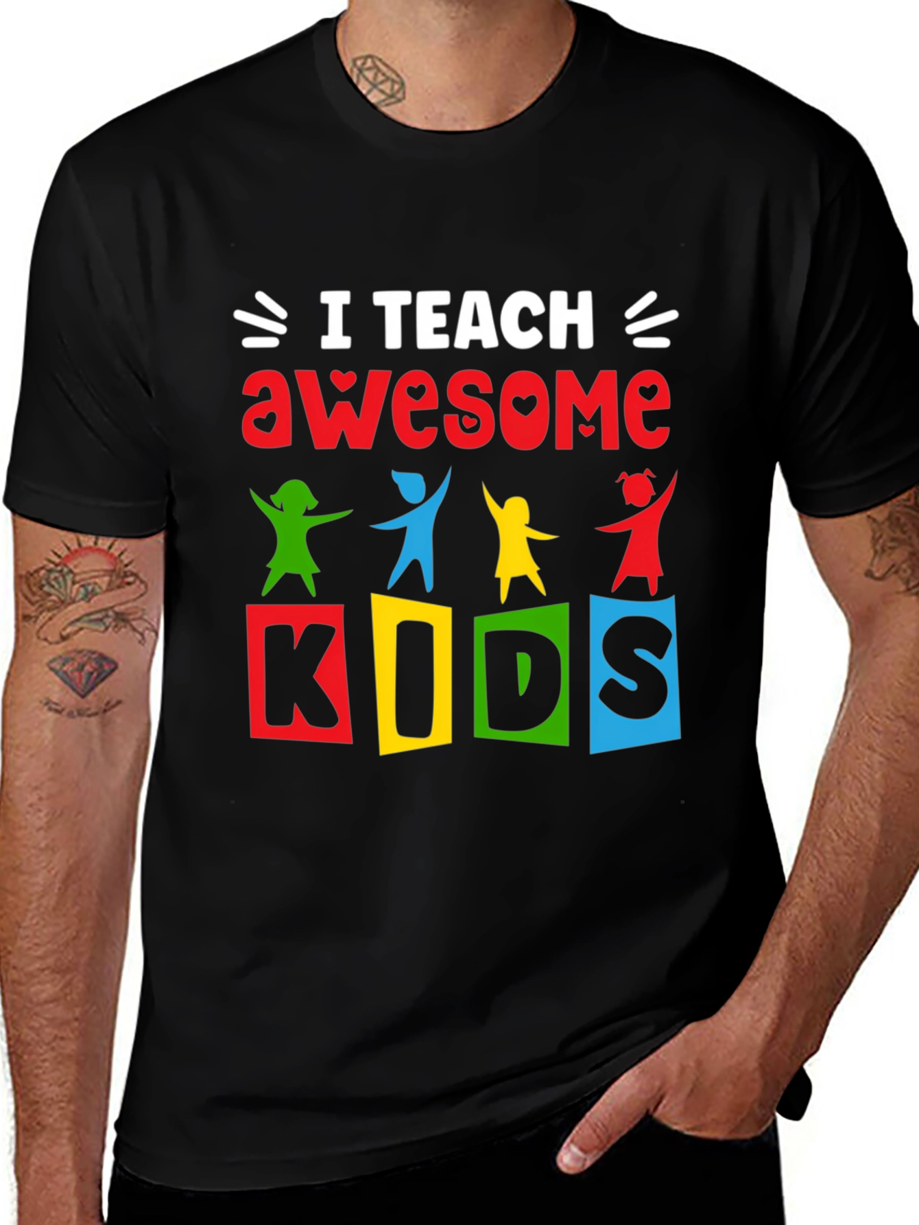 Variant 7 of I Teach Awesome Kids T-Shirt