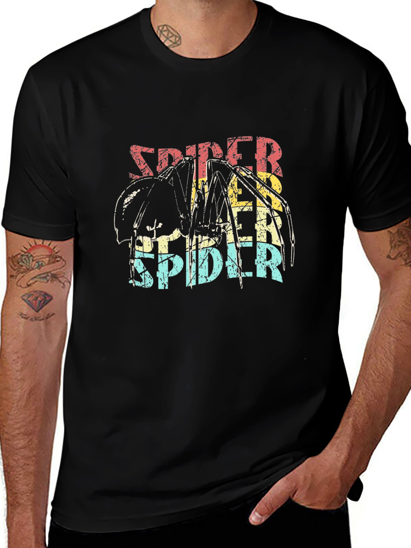 Variant 8 of Retro Spider Graphic Tee - Soft Cotton Blend