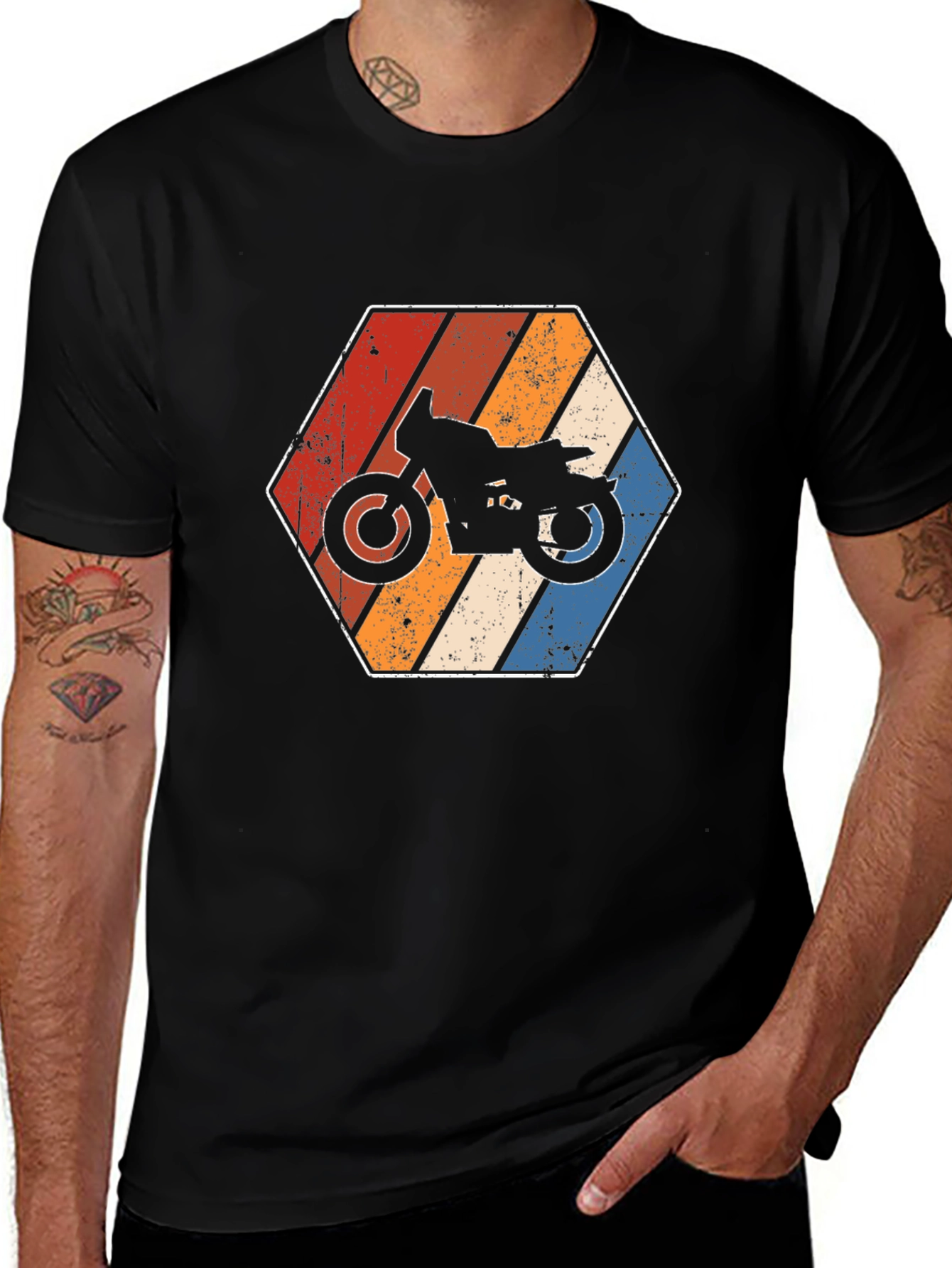 Variant 6 of Retro Motorcycle Graphic Tee