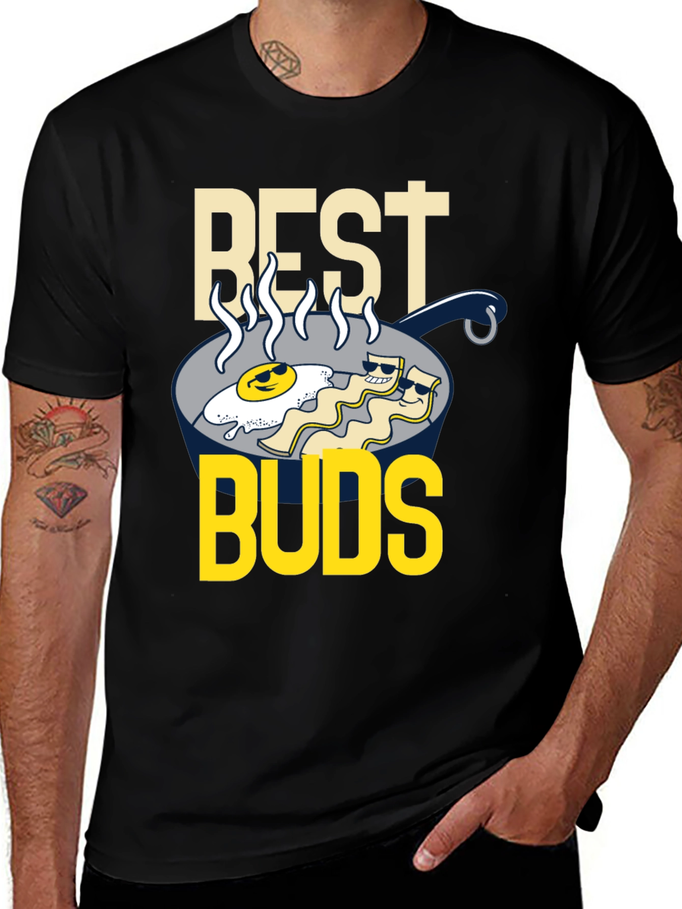Variant 20 of Best Buds Breakfast Graphic T-Shirt