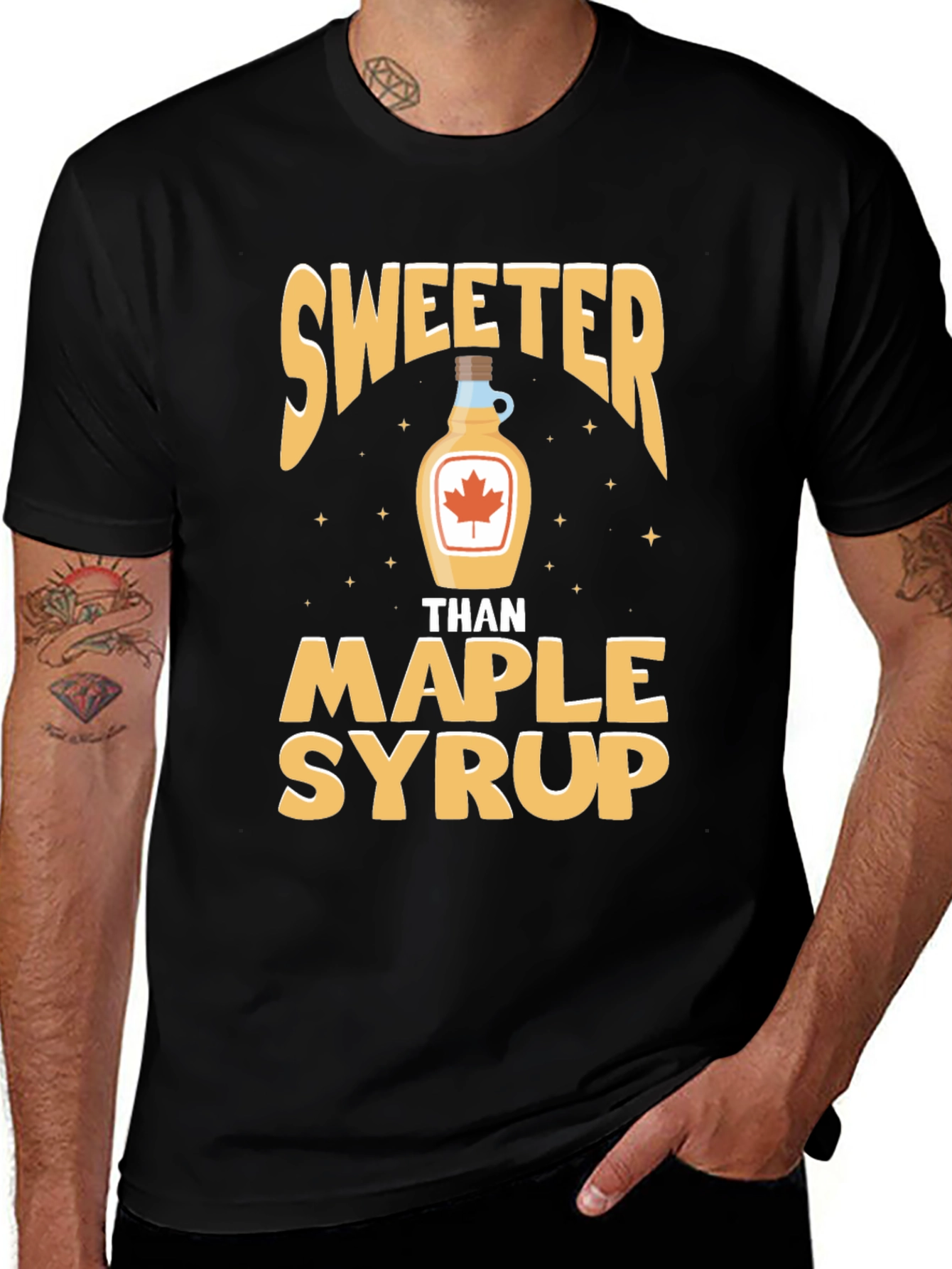 Variant 12 of Sweeter Than Maple Syrup Graphic T-Shirt