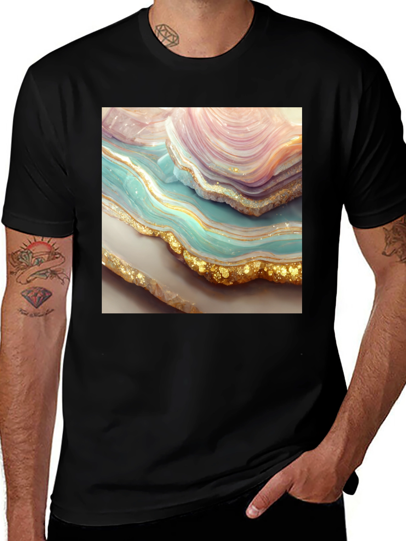 Variant 20 of Geode Design Graphic Tee