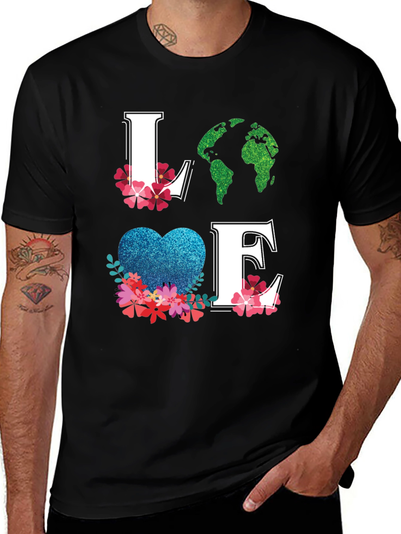 Variant 2 of Love Earth Graphic Tee - Eco-Friendly