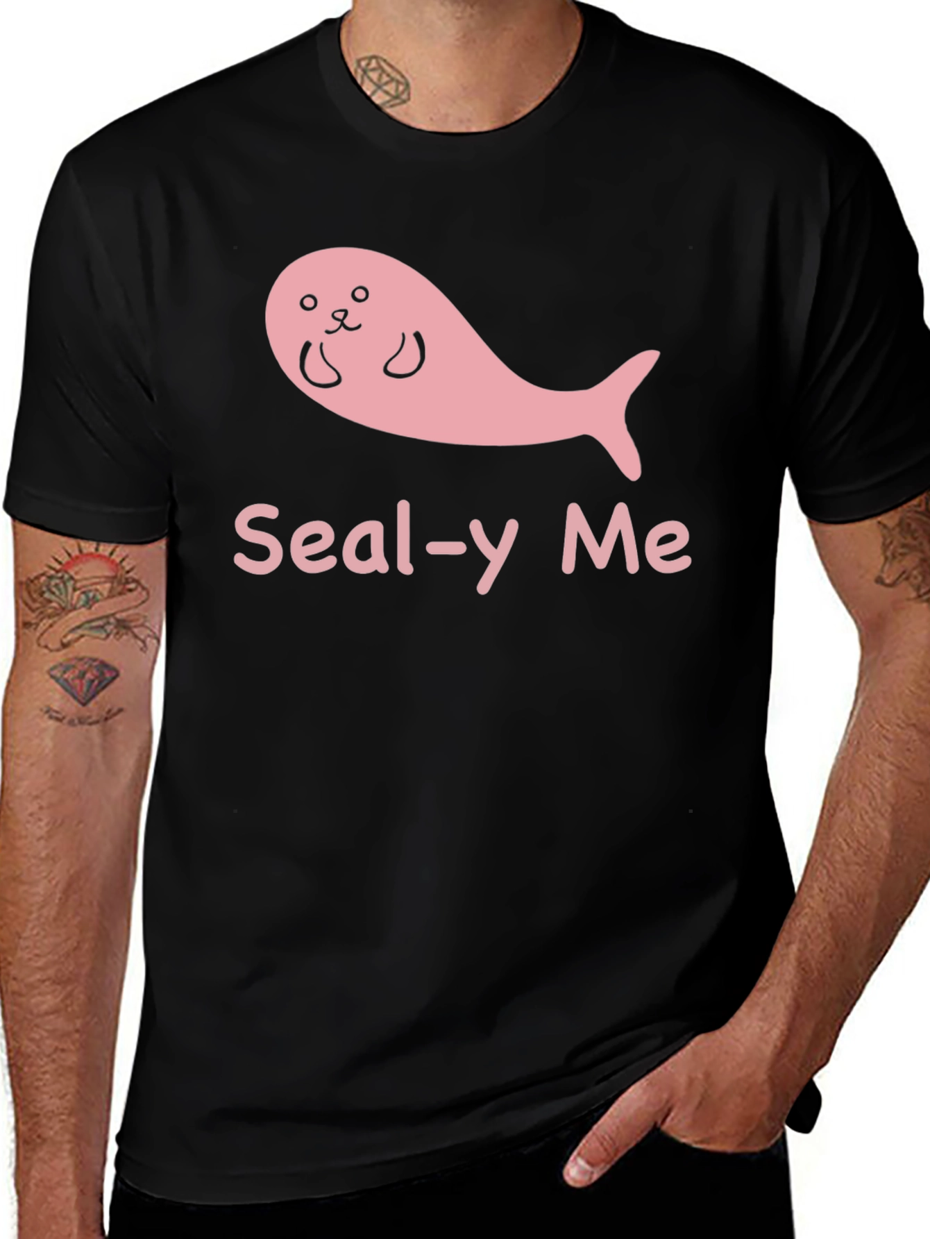 Variant 12 of Seal-y Me Graphic T-Shirt - Cute Seal Tee