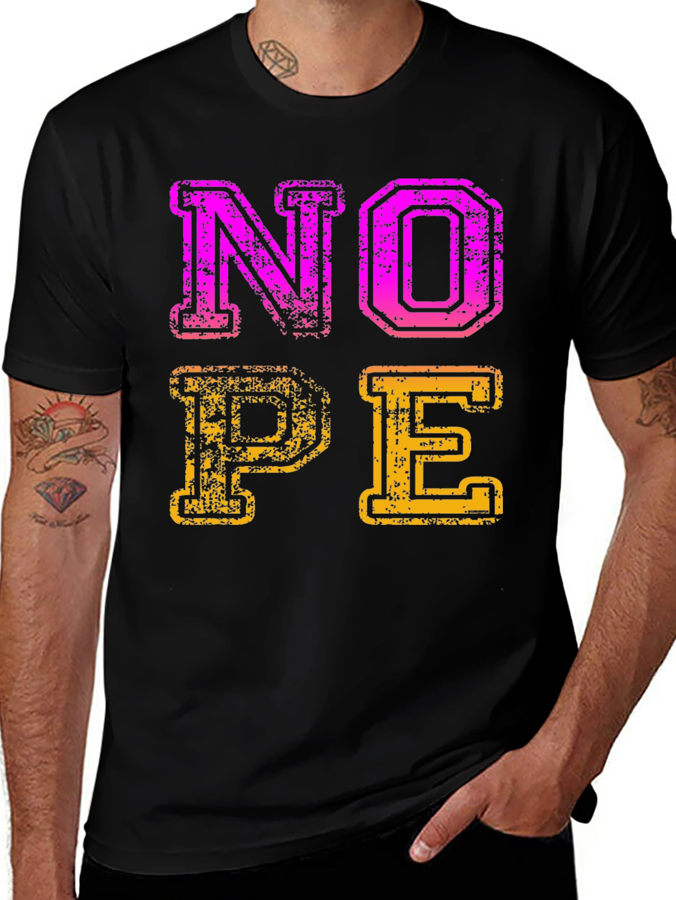 Variant 22 of Nope Graphic T-Shirt Funny Sarcastic Novelty Tee