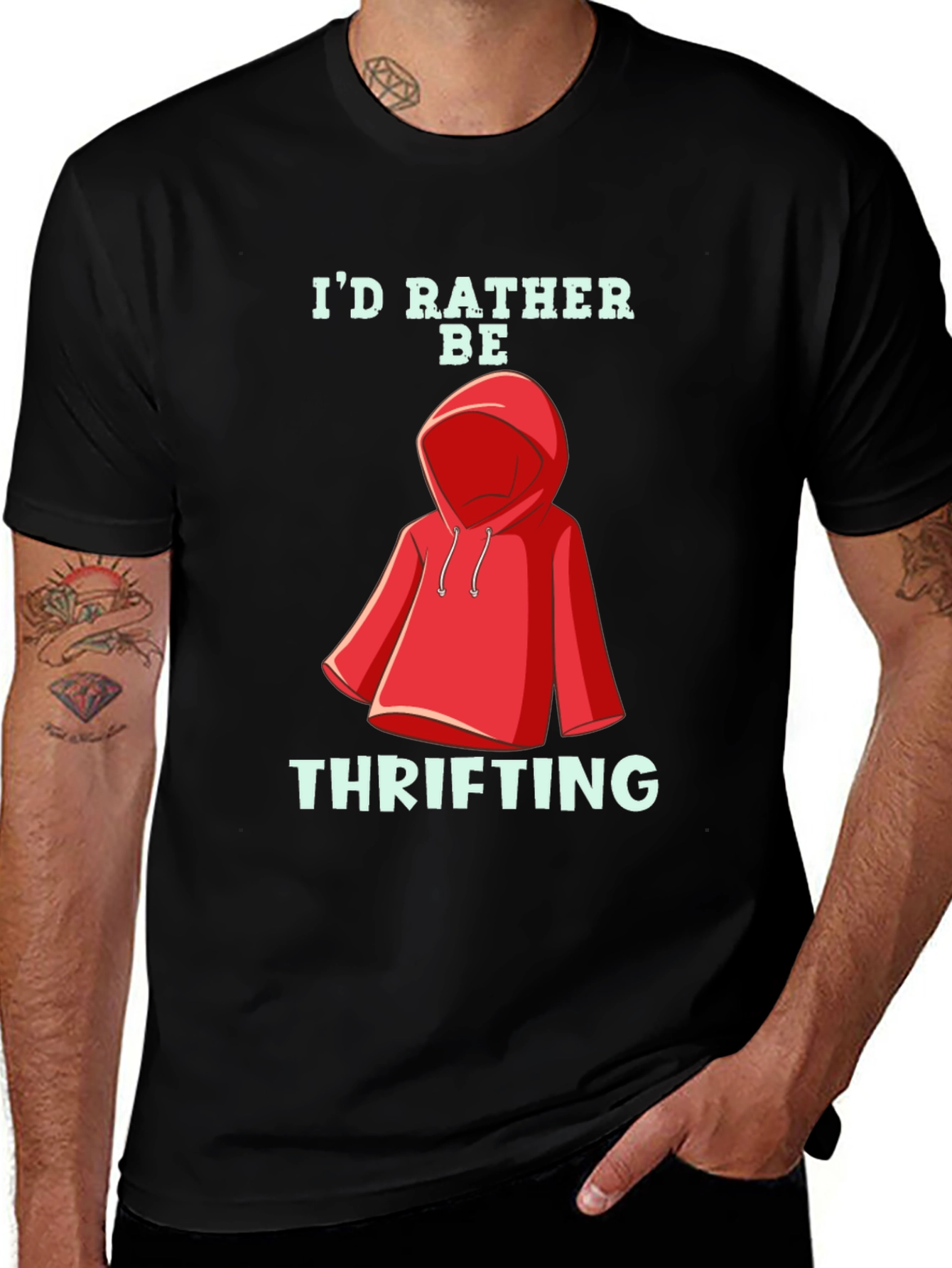 Variant 4 of I'd Rather Be Thrifting T-Shirt