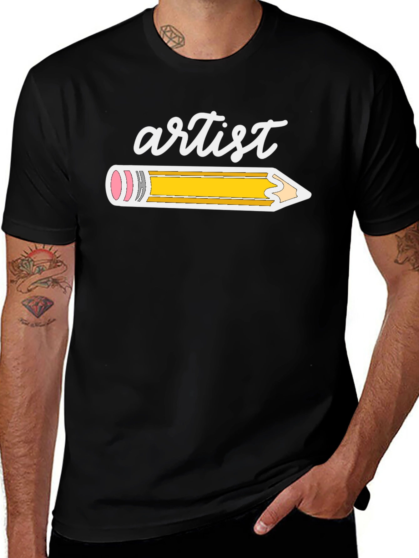 Variant 27 of Artist Pencil Graphic T-Shirt