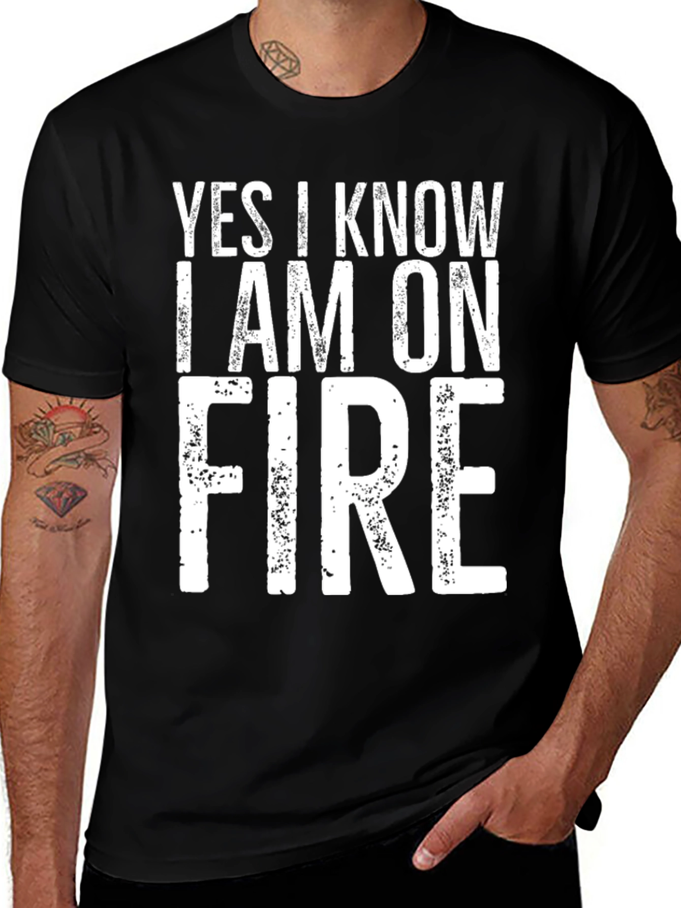Variant 29 of Yes I Know I Am On Fire Graphic Tee