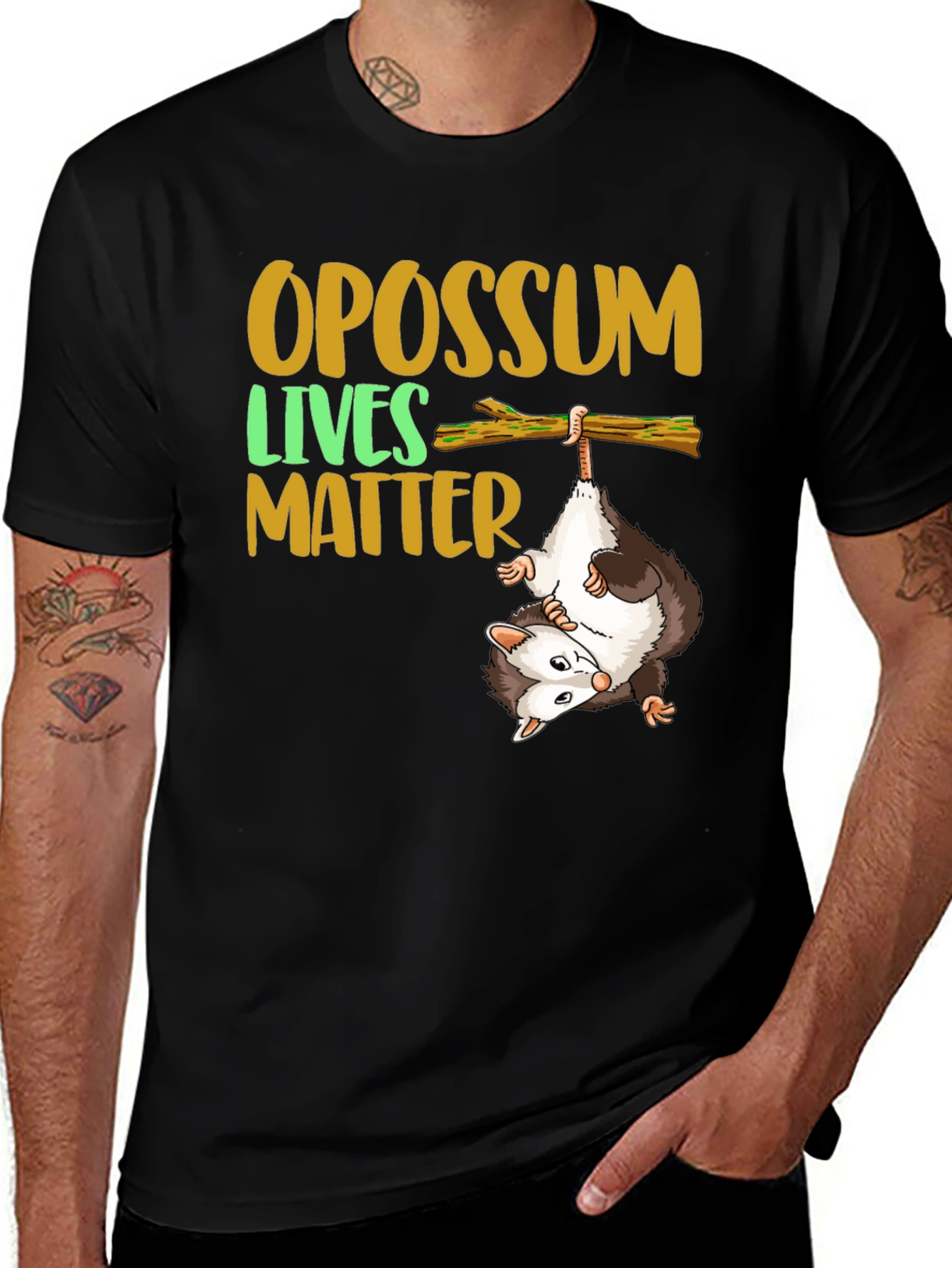 Variant 17 of Opossum Lives Matter Graphic T-Shirt