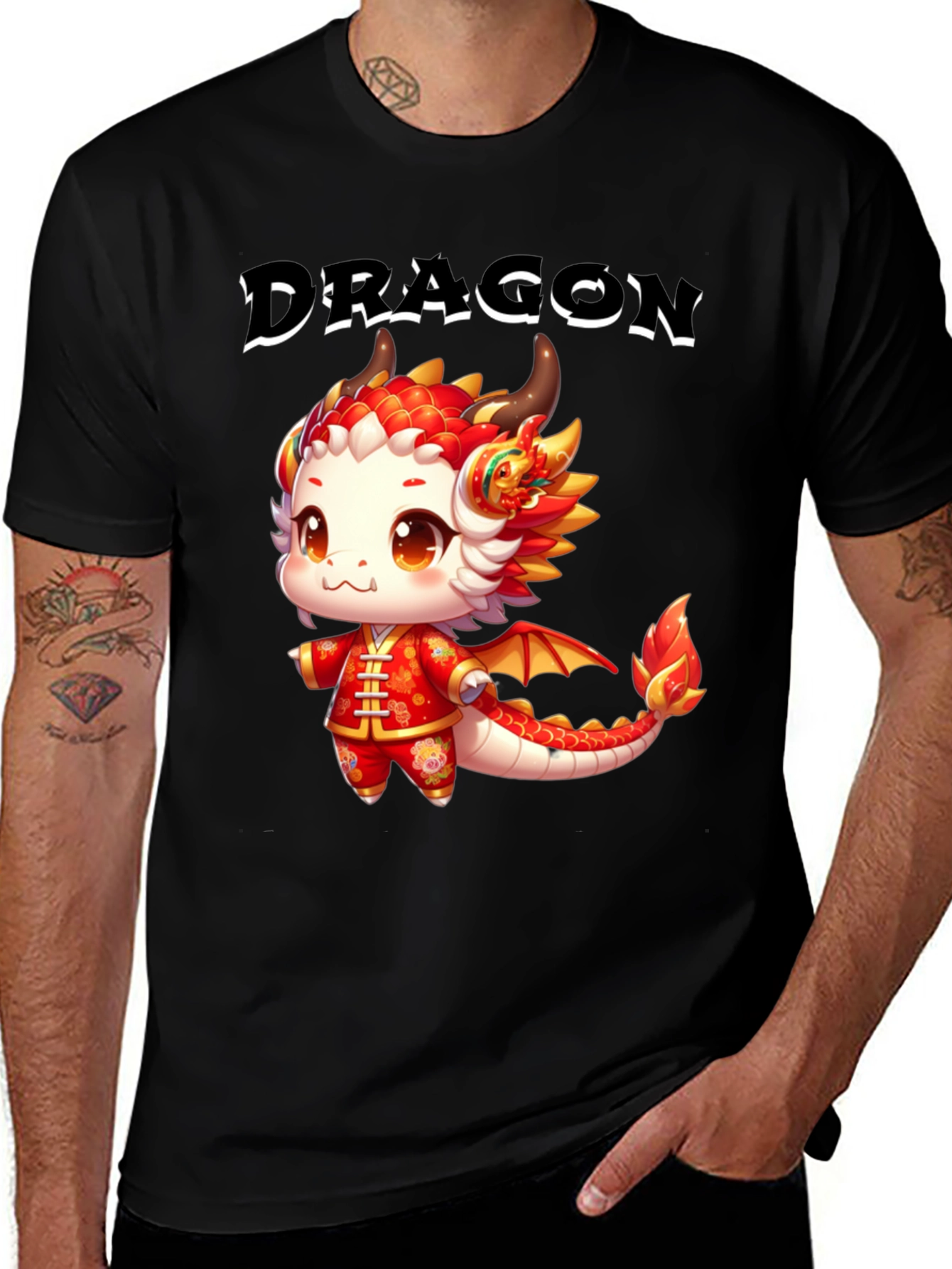 Variant 20 of Dragon T-Shirt - Cute Cartoon Dragon